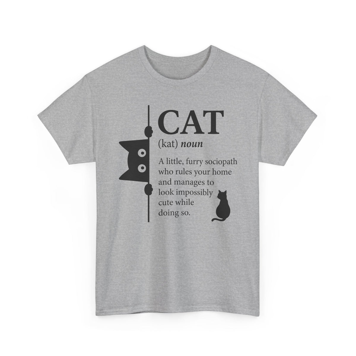 Cat (kat) Definition T-Shirt — Funny Cat Lover Tee