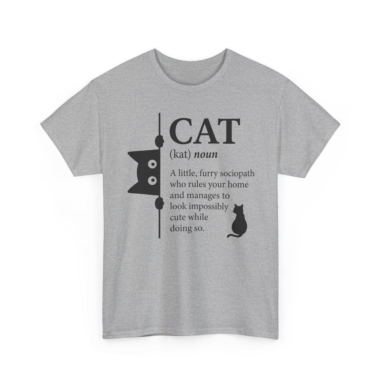 Cat (kat) Definition T-Shirt — Funny Cat Lover Tee