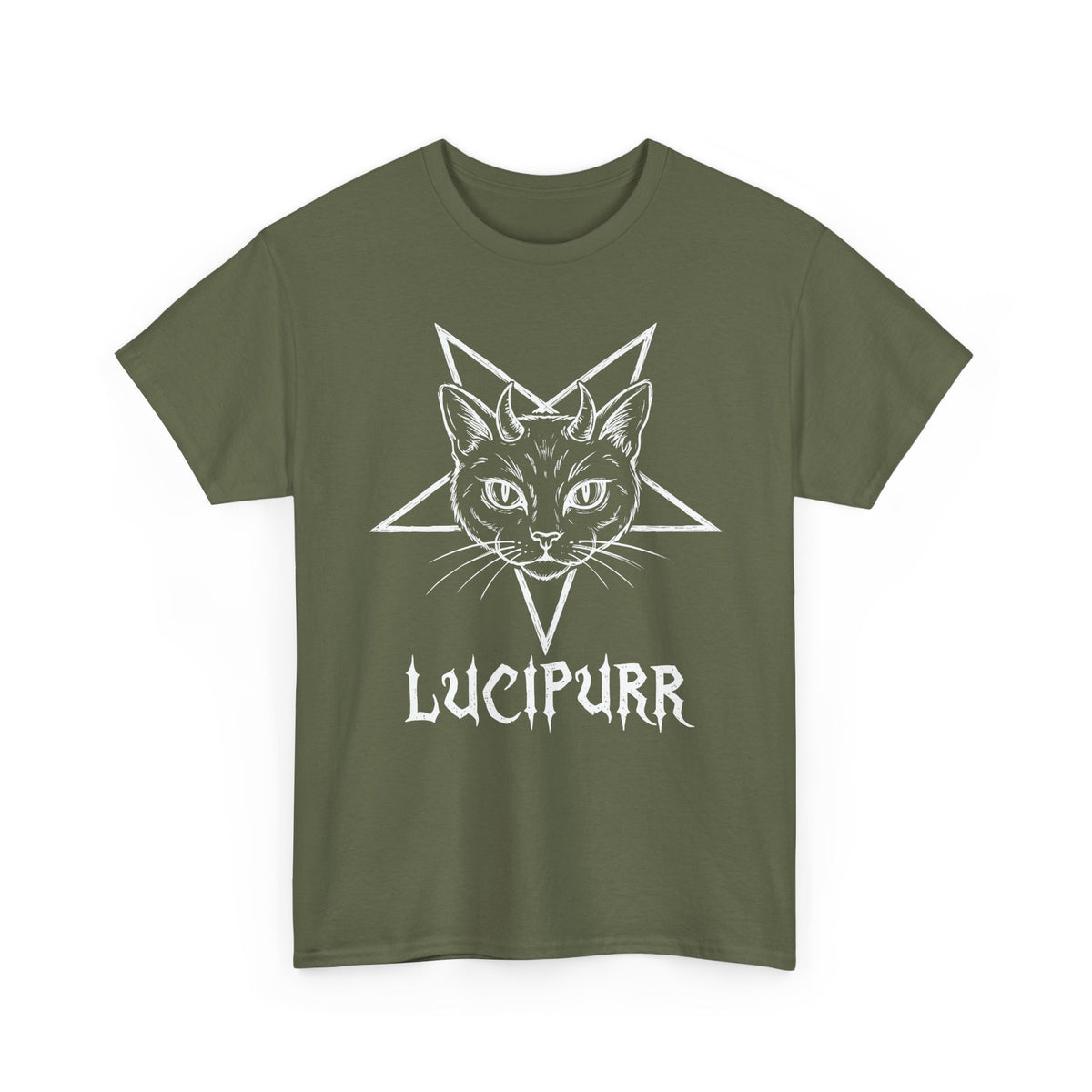 Lucipurr Lucifer Cat T-Shirt — Gothic Cat Tee