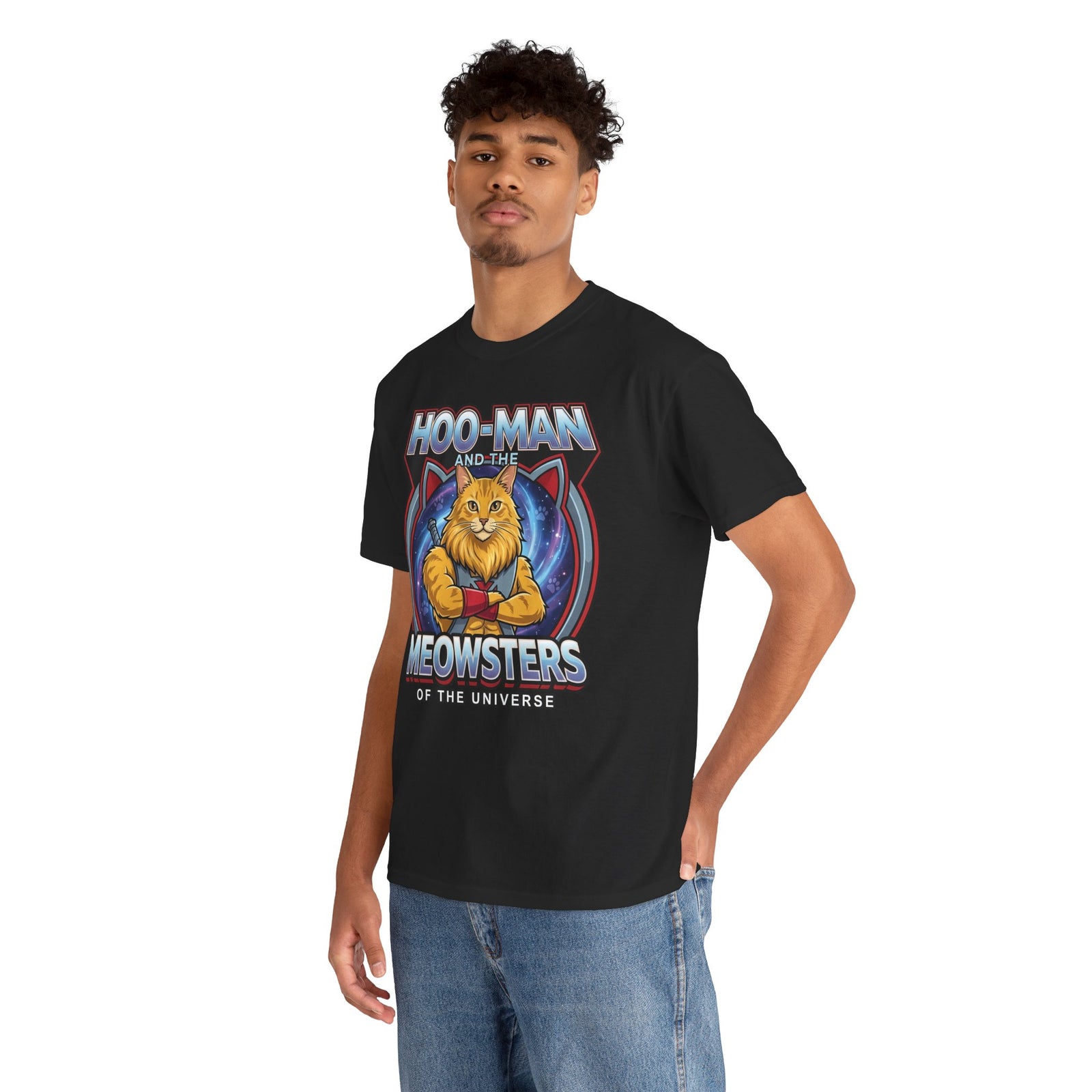 Hoo-Man and the Meowsters of the Universe T-Shirt