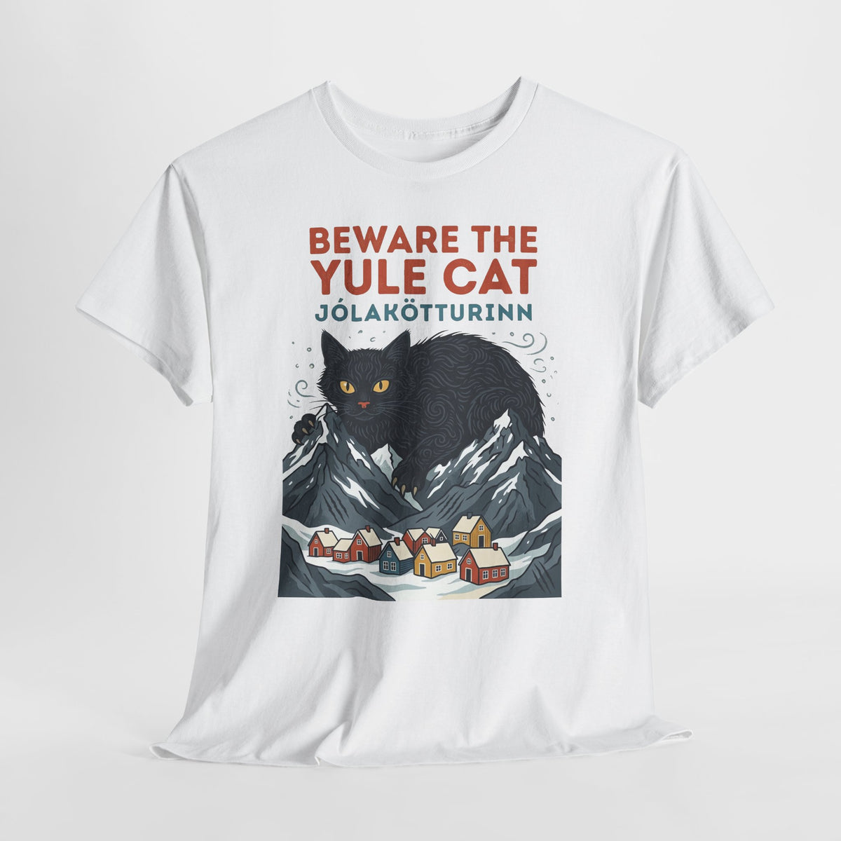 Beware the Yule Cat T-Shirt Holiday Tee