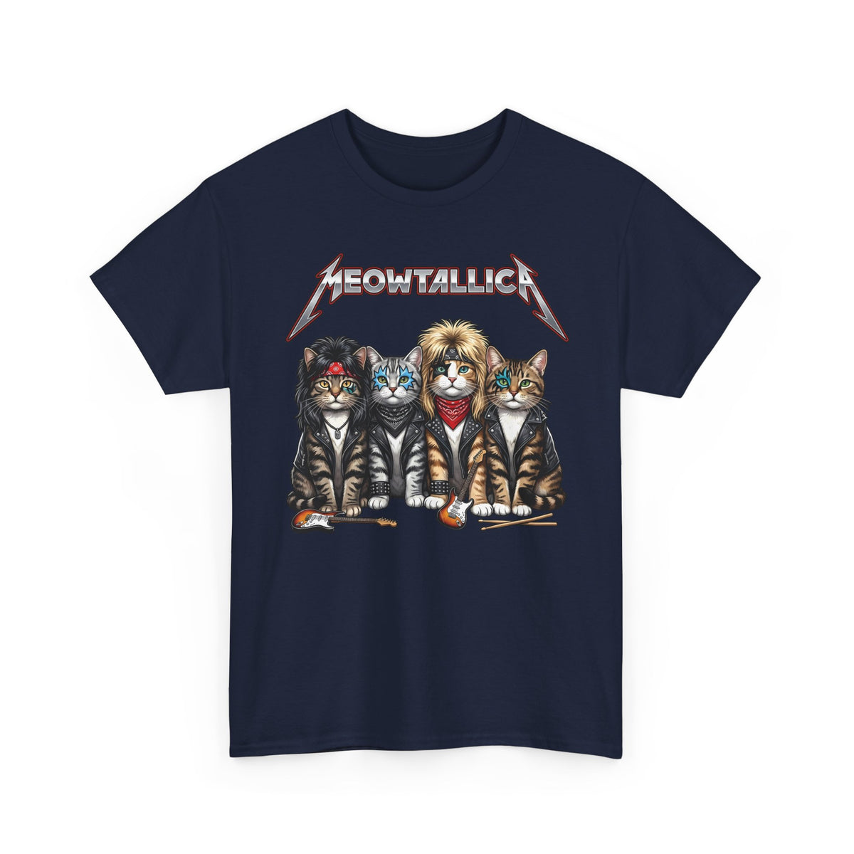 Meowtallica Heavy Metal Cat T-Shirt