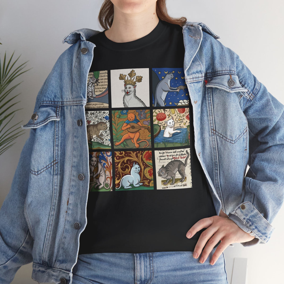 Medieval Cats T-Shirt — Vintage Heraldic Cat Design