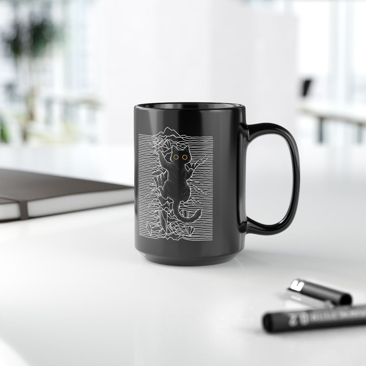 Cat Division Black Mug — Funny Cat Squad Mug