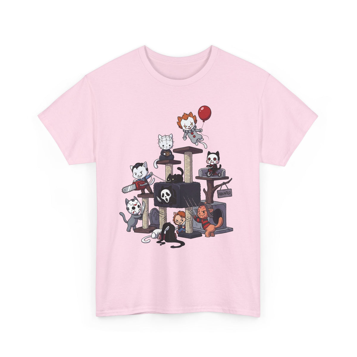 Horror Movie Cats T‑Shirt — Cute Creepy Kitty Playground