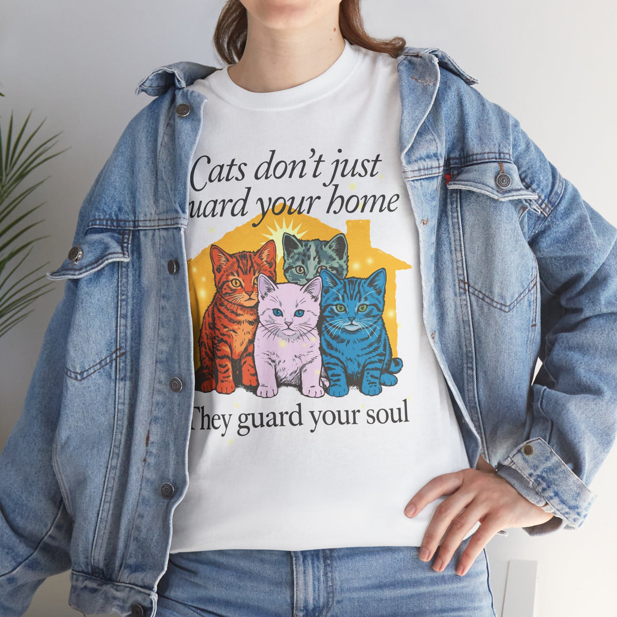 Cats Don't Just Guard Your Home T-Shirt — Funny Cat Lover Tee