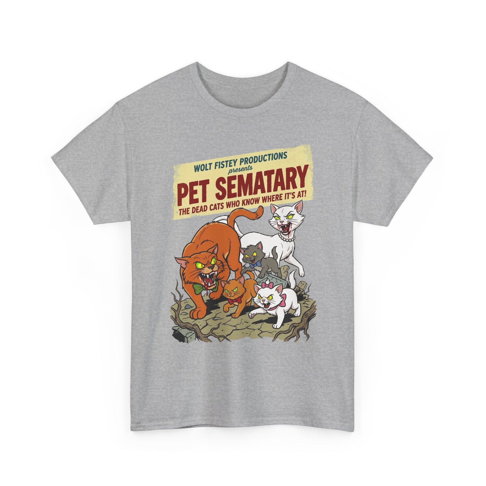 Retro Horror Cat T-Shirt