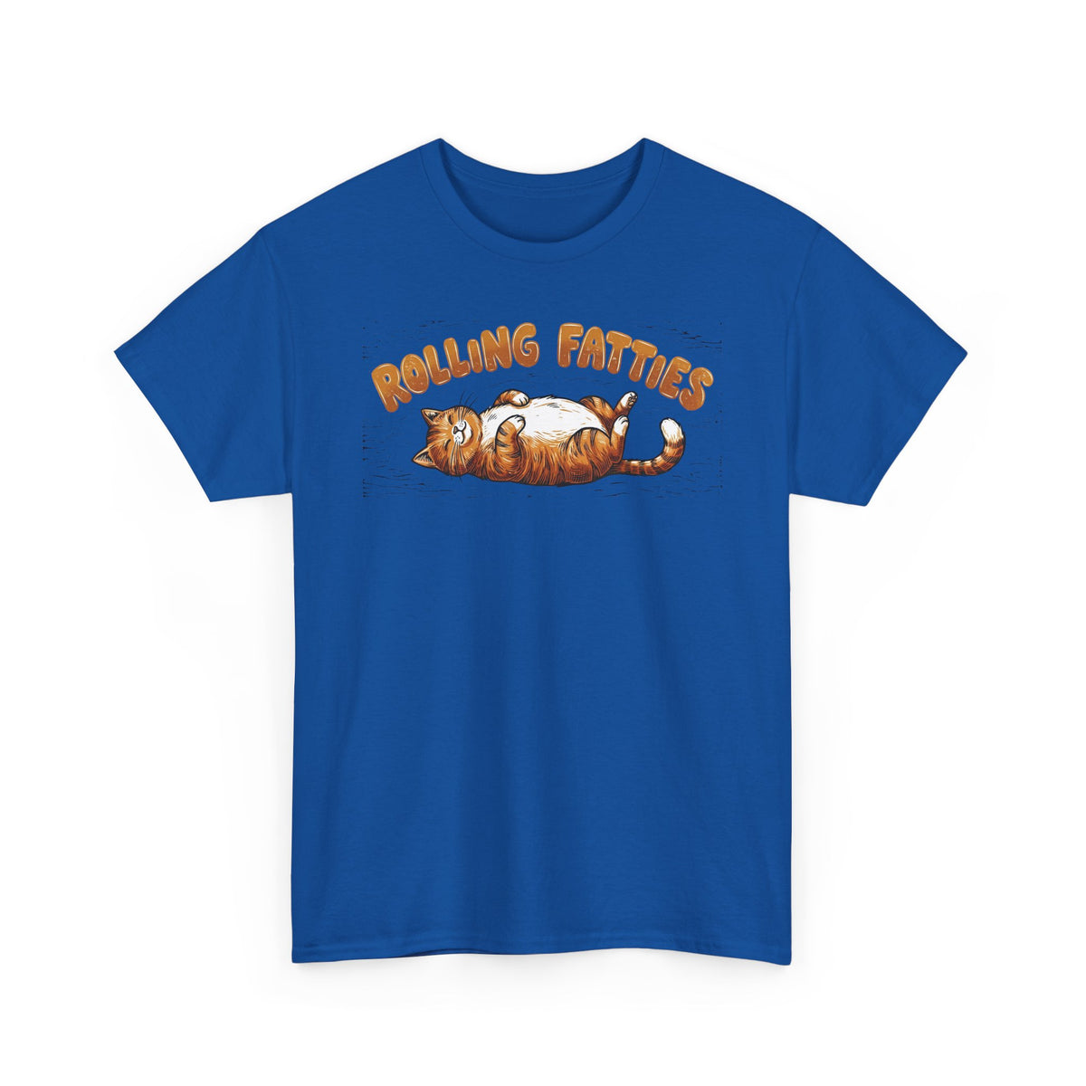 Rolling Fatties Cat T-Shirt — Cute Cartoon Cat Graphic Tee