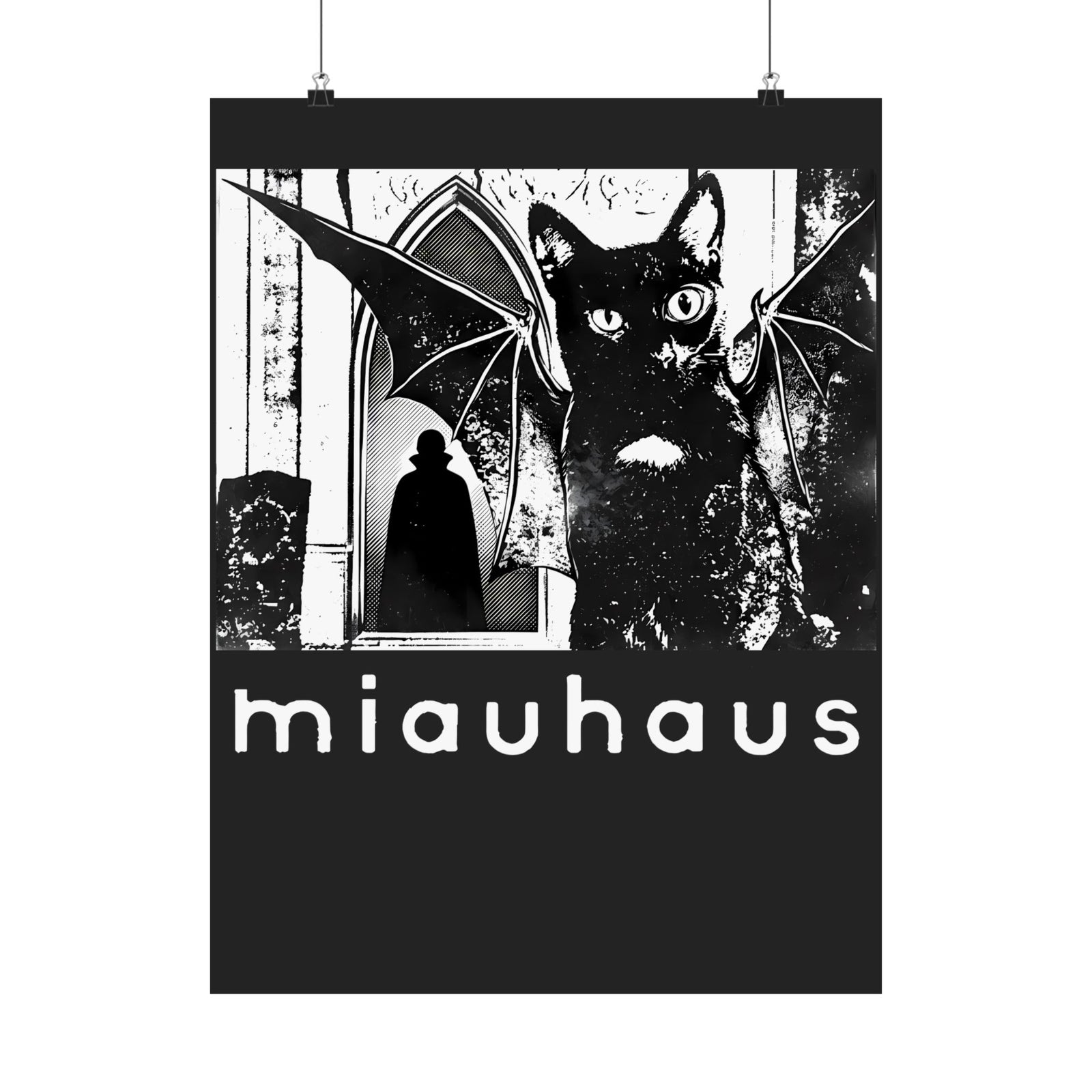 Miauhaus Black Cat Poster