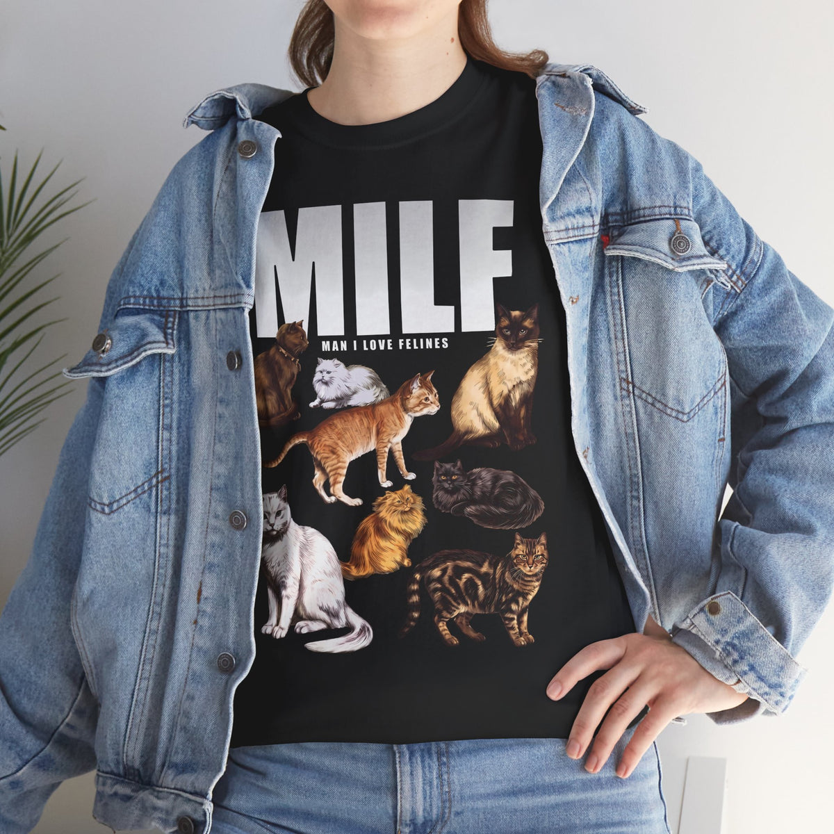 MILF Man I Love Felines T-Shirt — Funny Cat Breed Graphic Tee