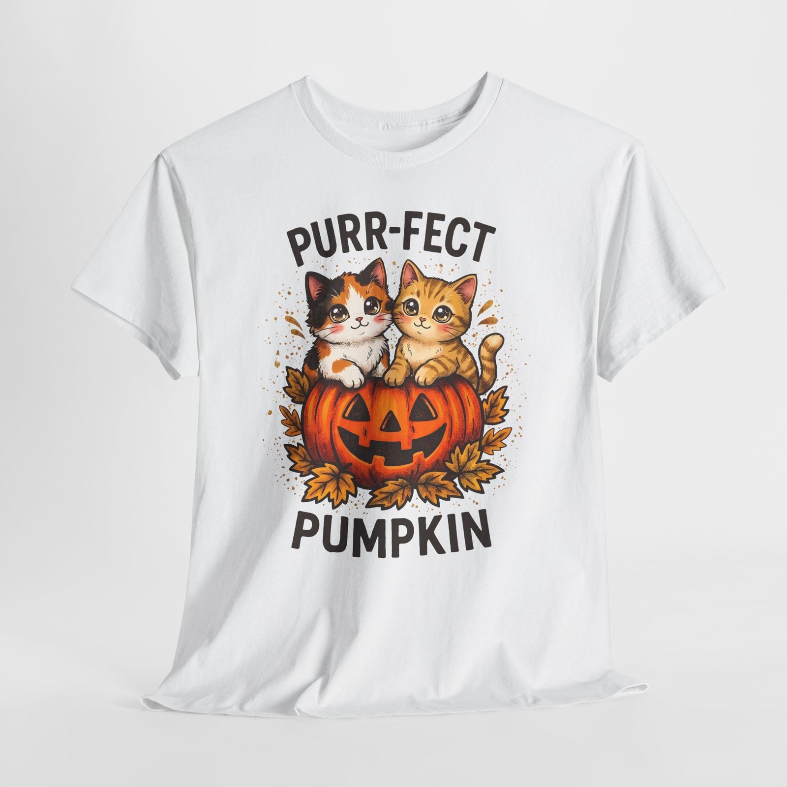 Purr-fect Pumpkin T-Shirt – Cute Halloween Cat Tee