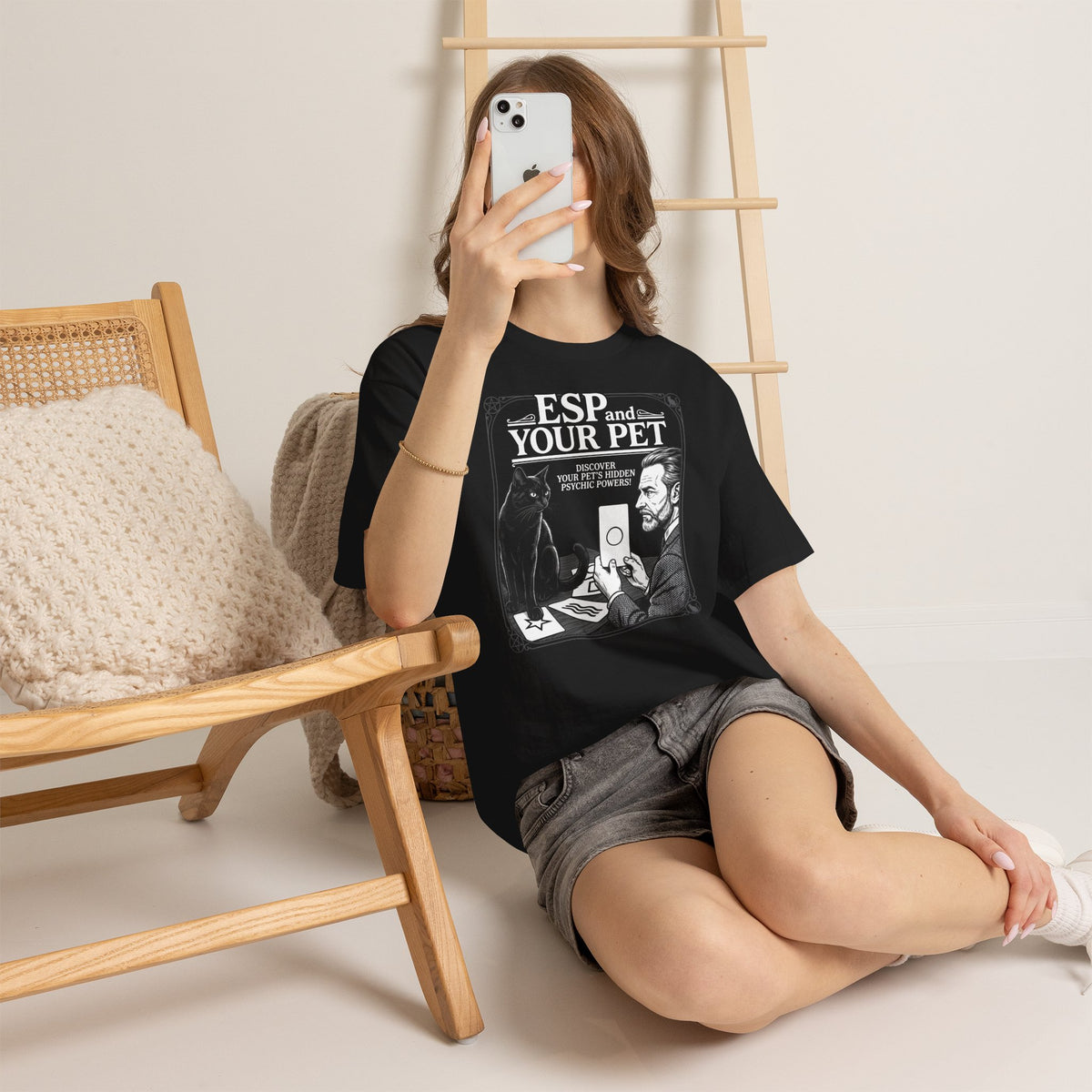ESP & Your Pet Cat T-Shirt — Psychic Cat Lover Tee