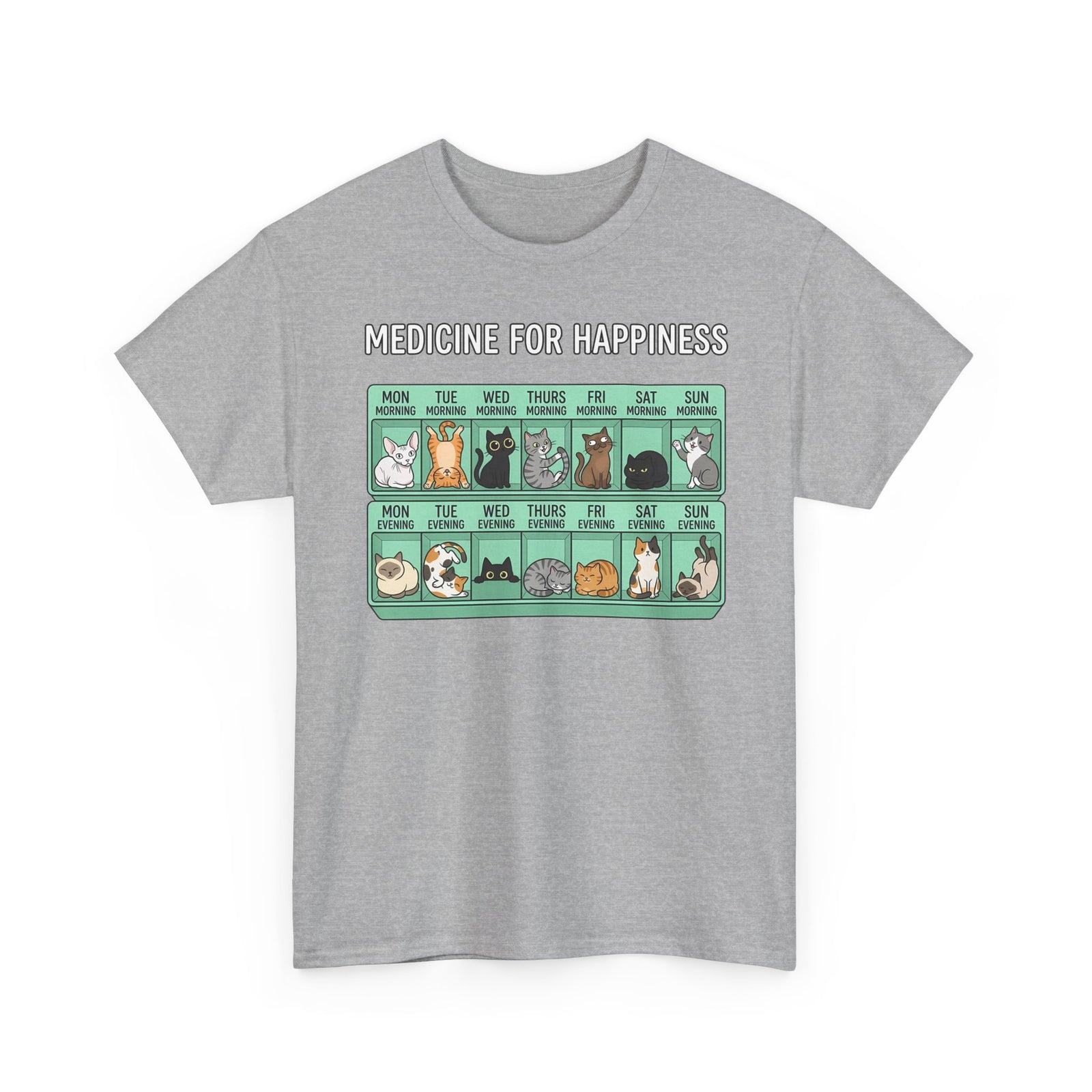 Medicine For Happiness Cat T-Shirt