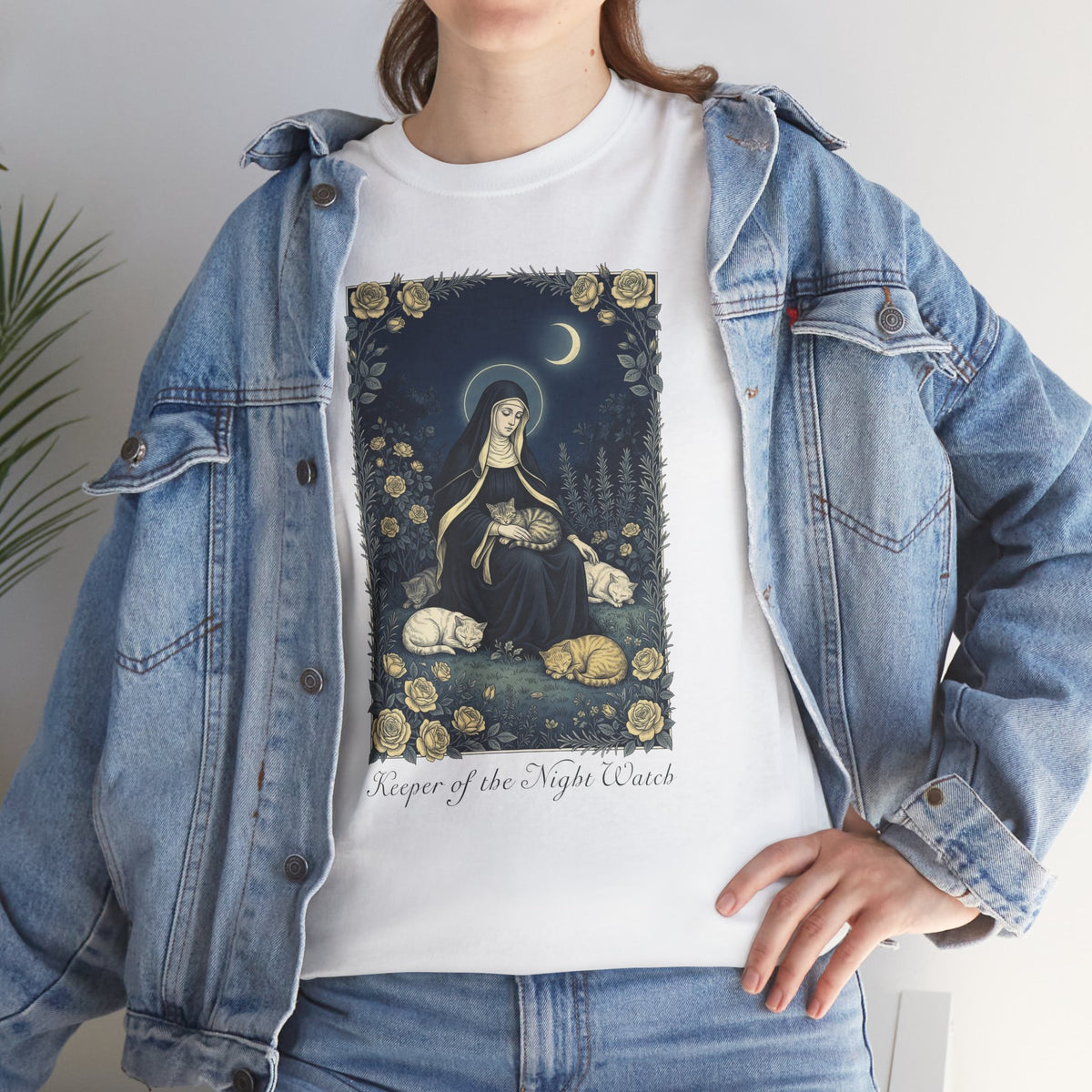 Keeper of the Night Watch Gertrude of Nivelles Cats T-Shirt