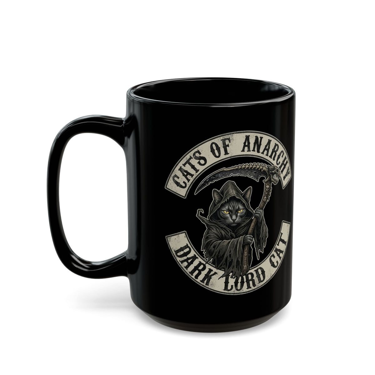 Dark Lord Cat Black Mug — Cats of Anarchy Graphic Mug