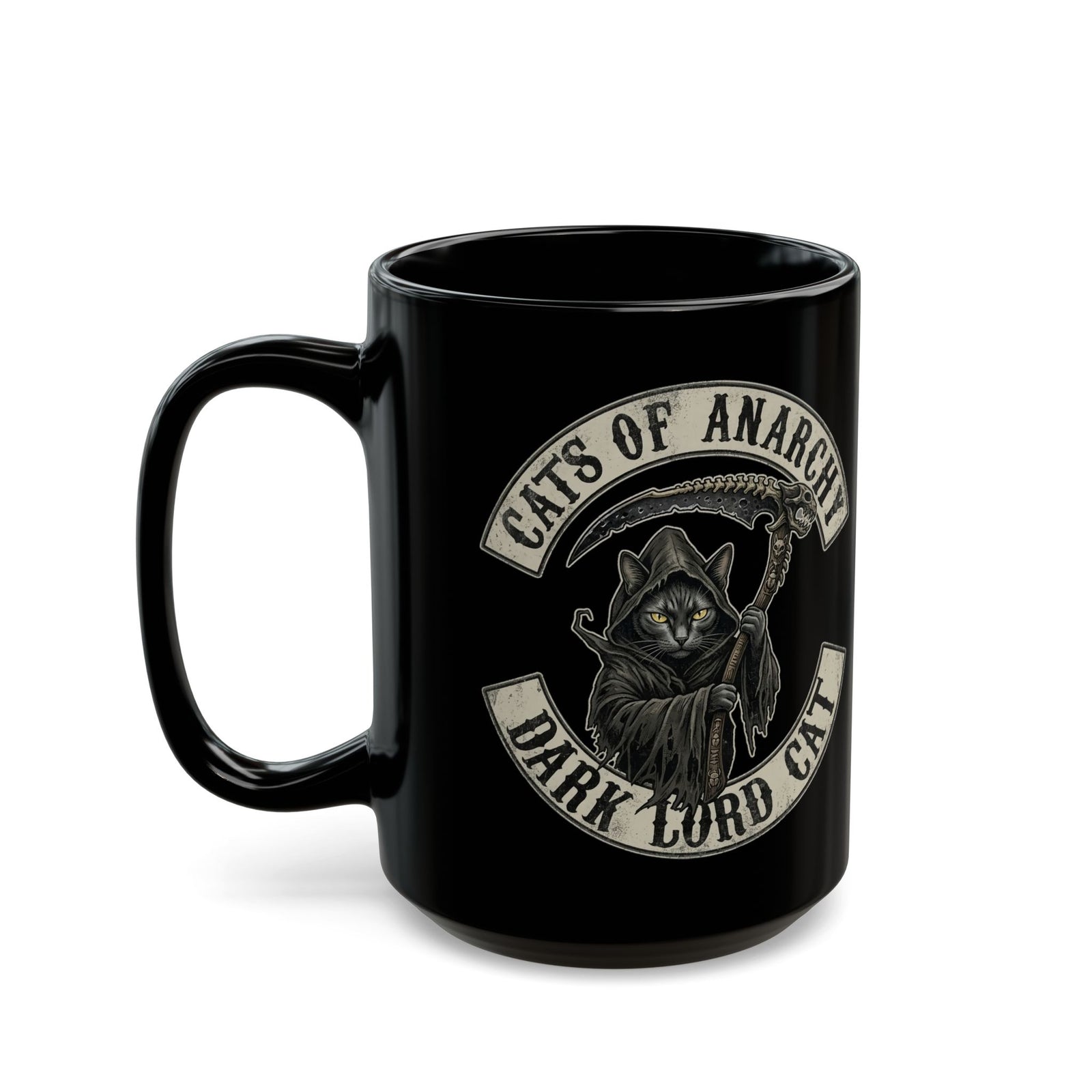 Dark Lord Cat Black Mug — Cats of Anarchy Graphic Mug
