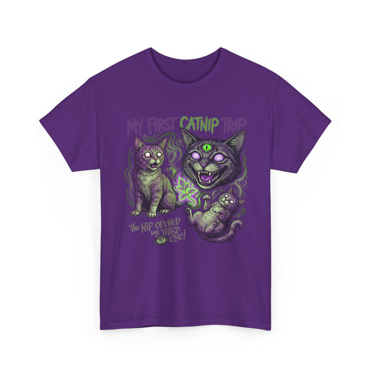 My First Catnip Trip Opened My Third Eye Shirt — Psychedelic Cat T-Shirt