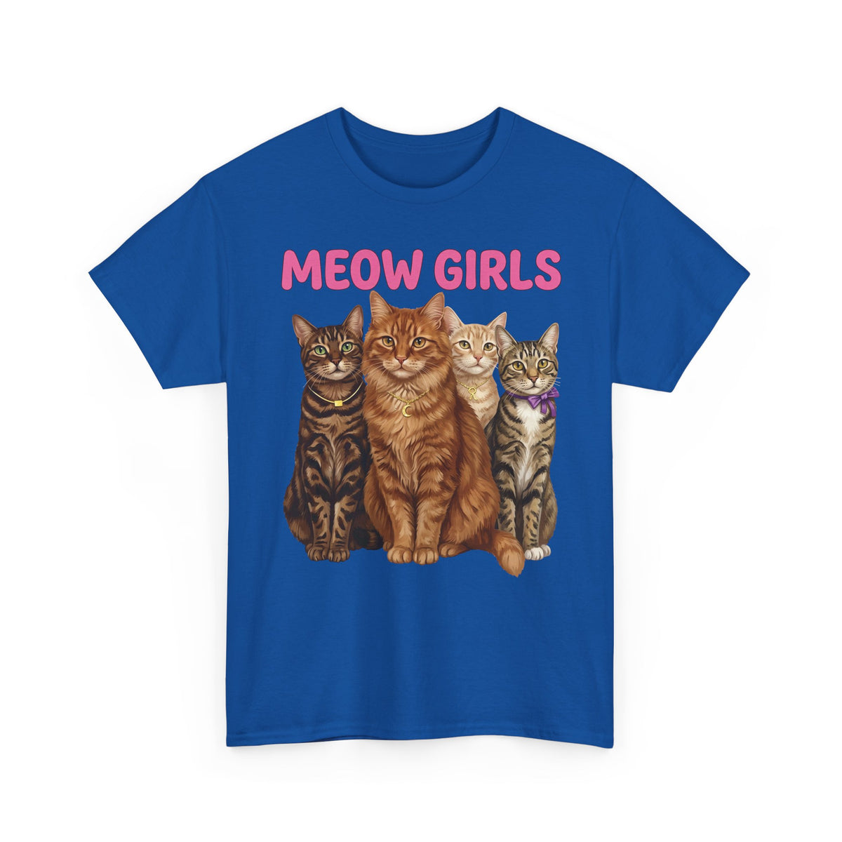 Meow Girls Cat Tee — Cute Graphic Cats Shirt for Cat Lovers