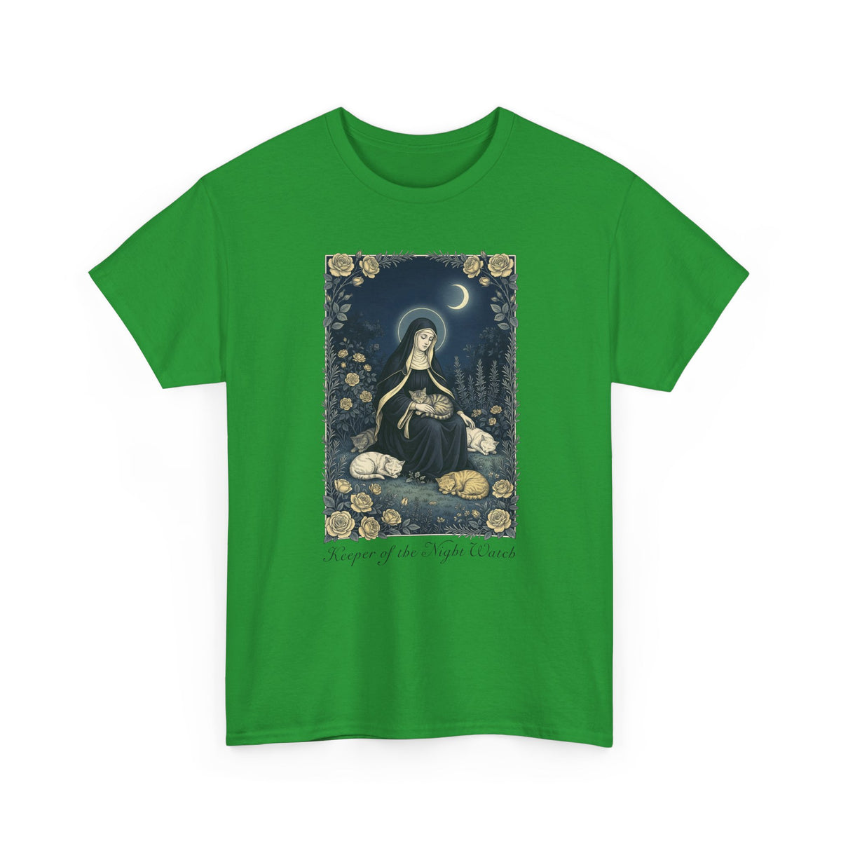 Keeper of the Night Watch Gertrude of Nivelles Cats T-Shirt