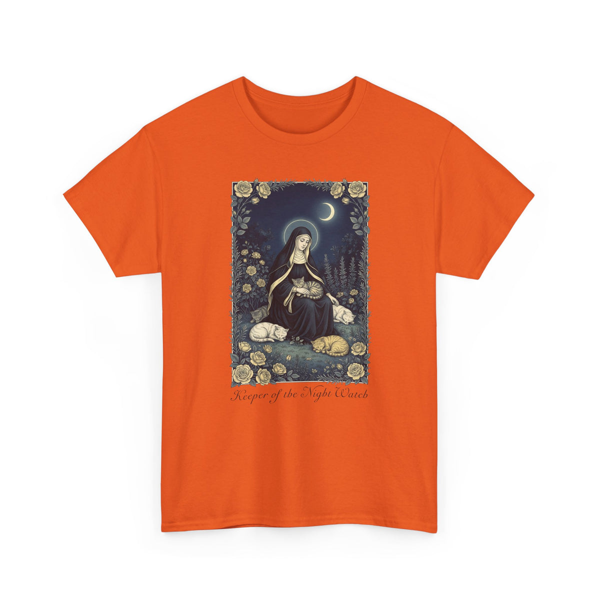 Keeper of the Night Watch Gertrude of Nivelles Cats T-Shirt