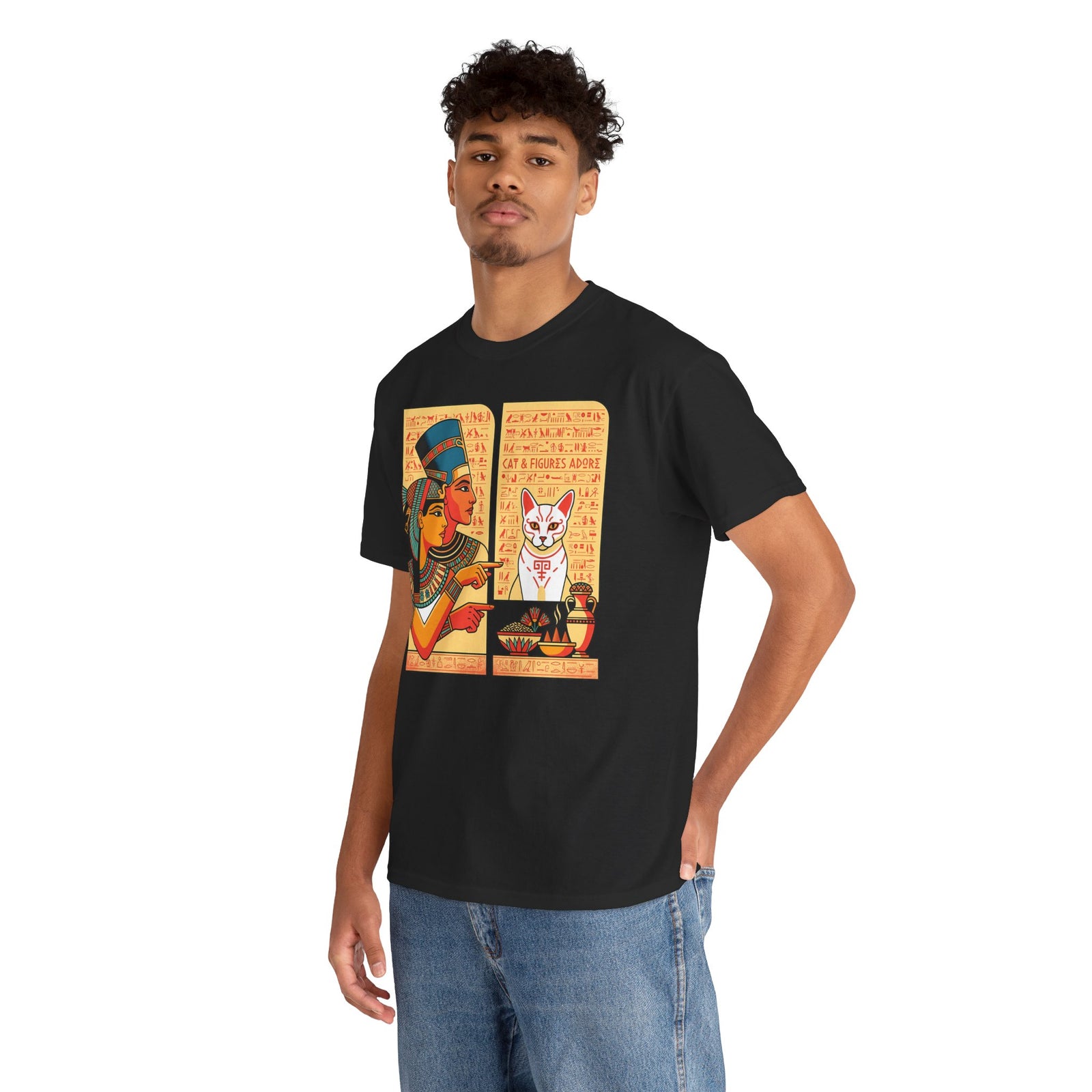 Egyptian Cat Meme T-Shirt — Funny Ancient Egypt Cat Graphic Tee