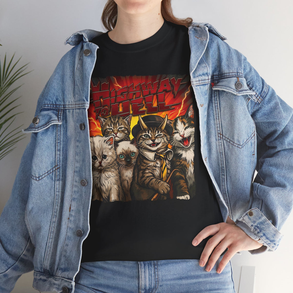 "Highway to Hell" Hard Rock Cats Parody T-Shirt