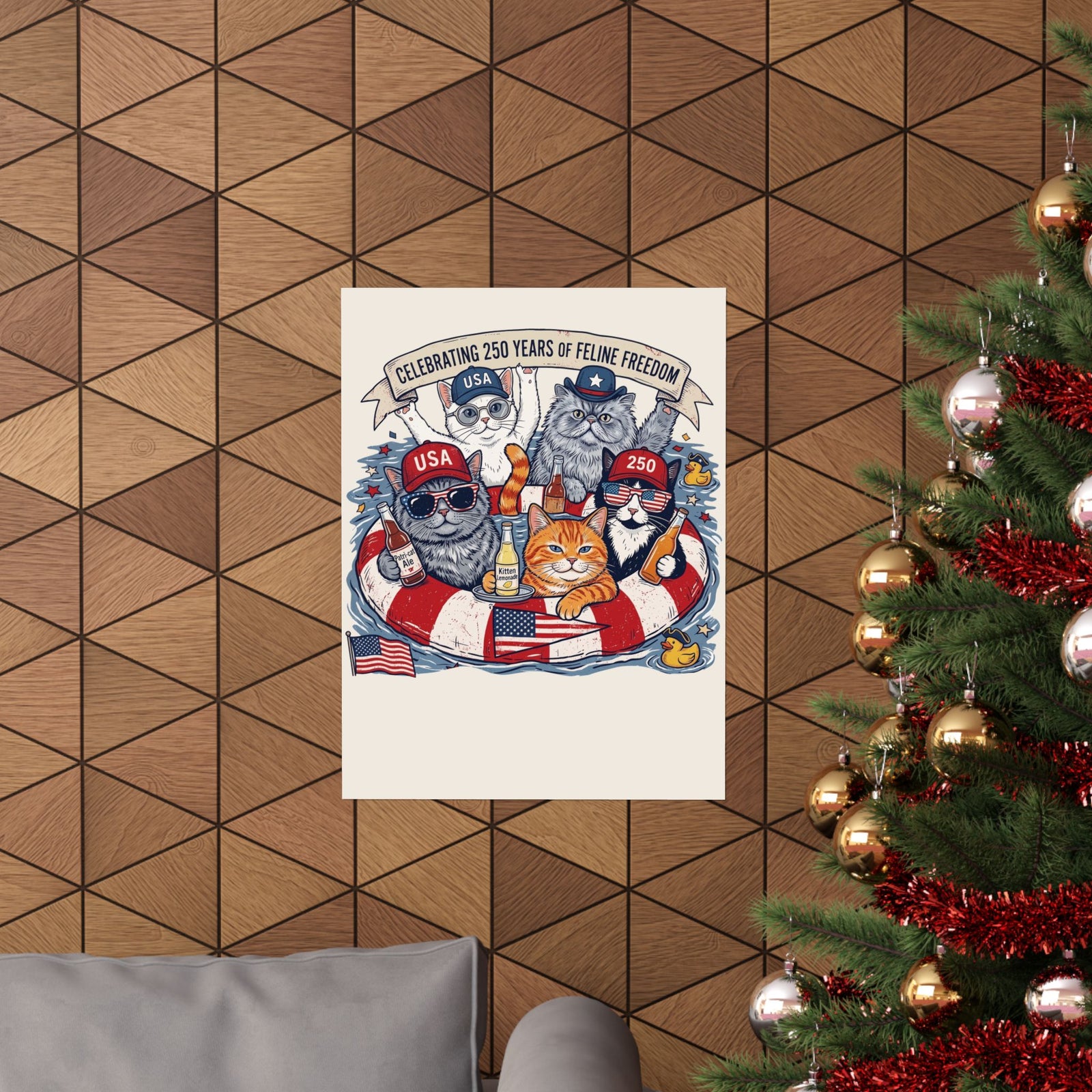 250 Years of Feline Freedom Poster