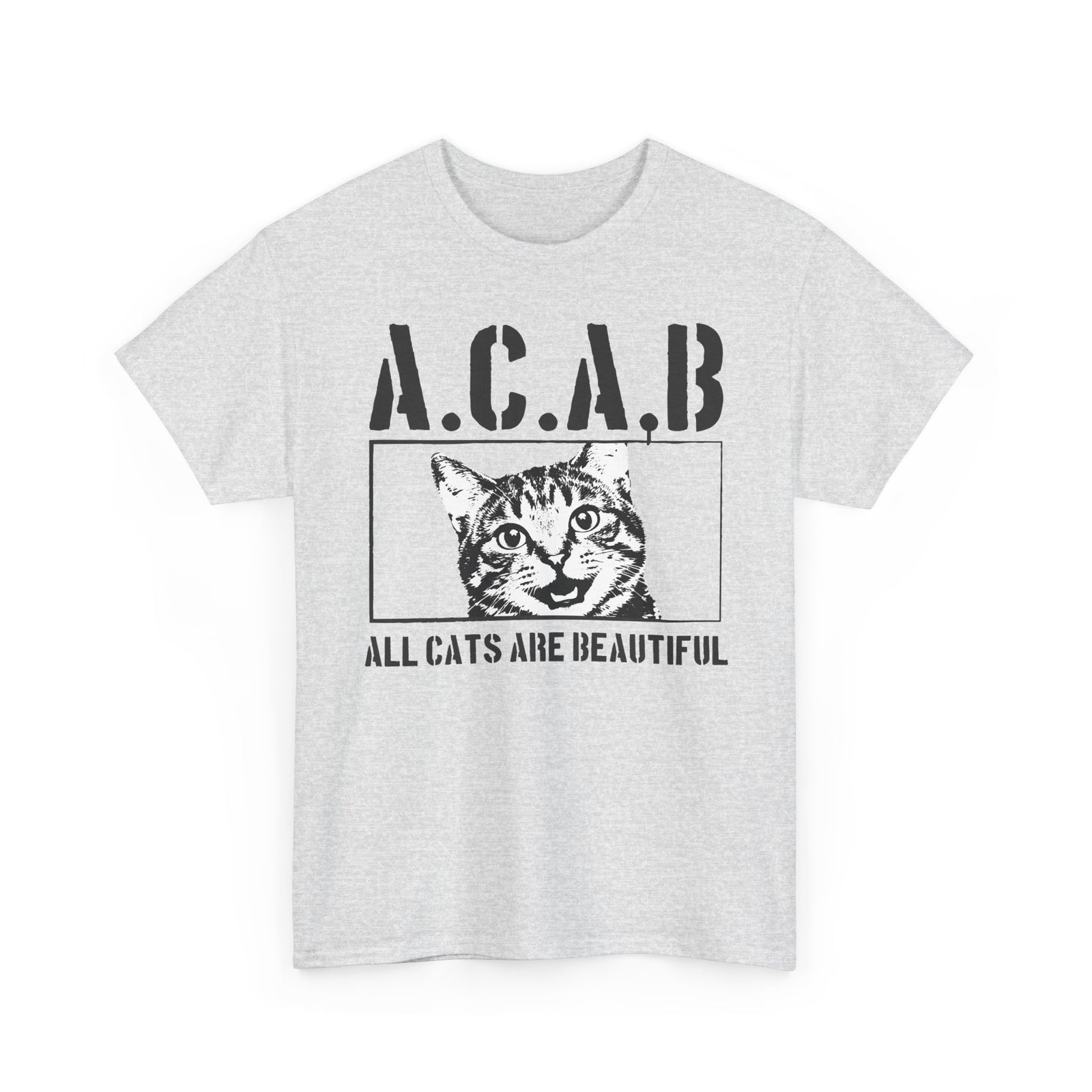 ACAB “All Cats Are Beautiful” T-Shirt — Cute Cat Lover Graphic Tee