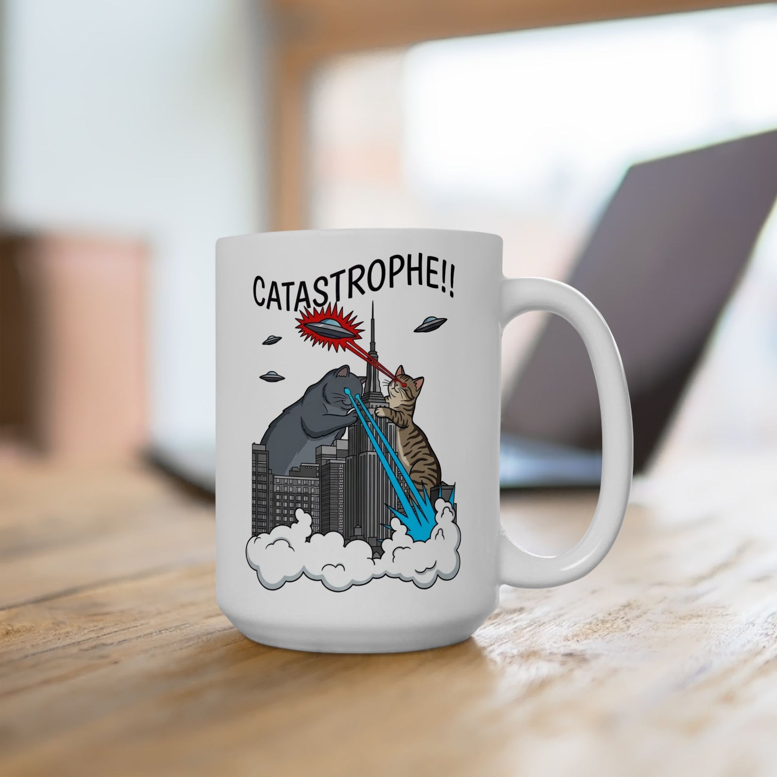 Catastrophe Cat Ceramic Mug