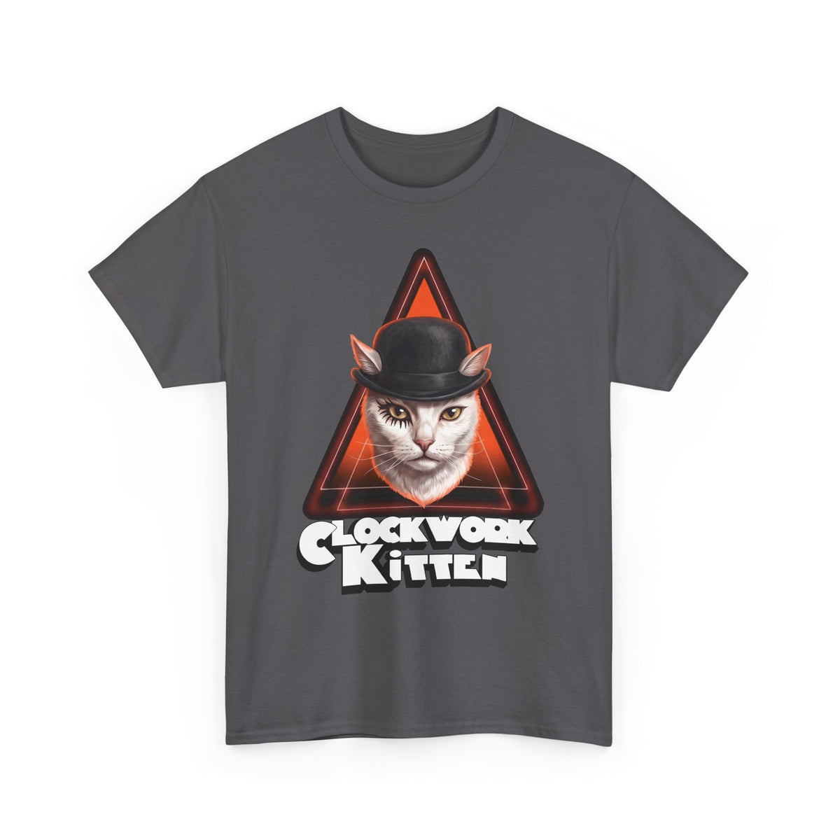 Clockwork Kitten T-Shirt — Funny Clockwork Orange Cat Parody Tee