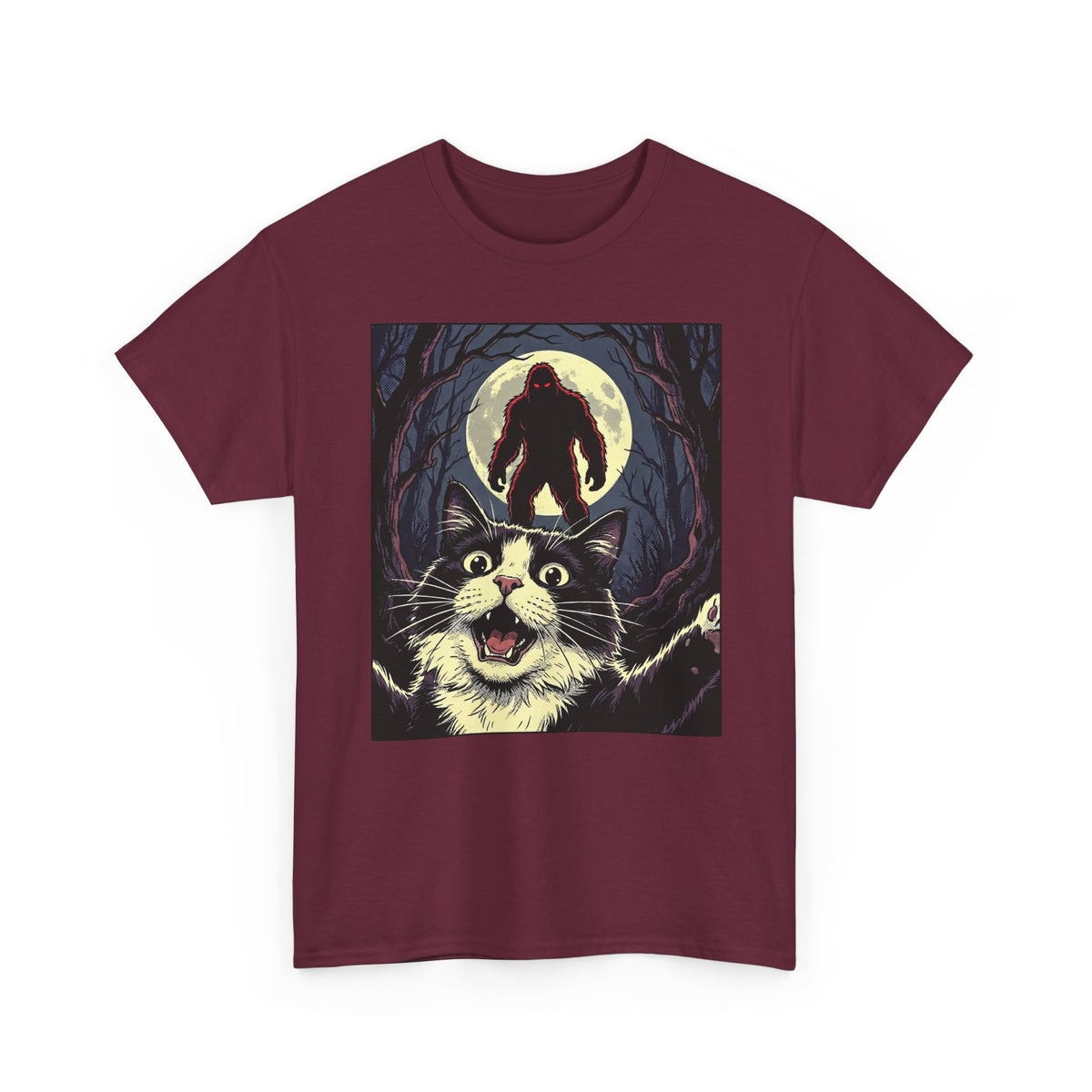 Cat Selfie with Bigfoot T-Shirt