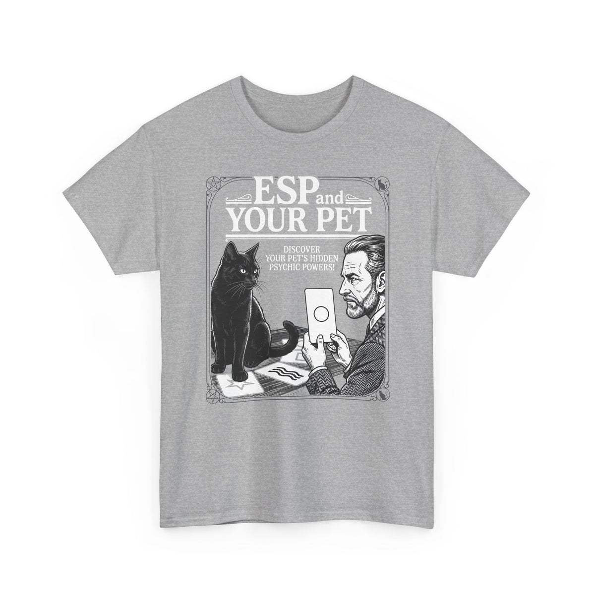 ESP & Your Pet Cat T-Shirt — Psychic Cat Lover Tee
