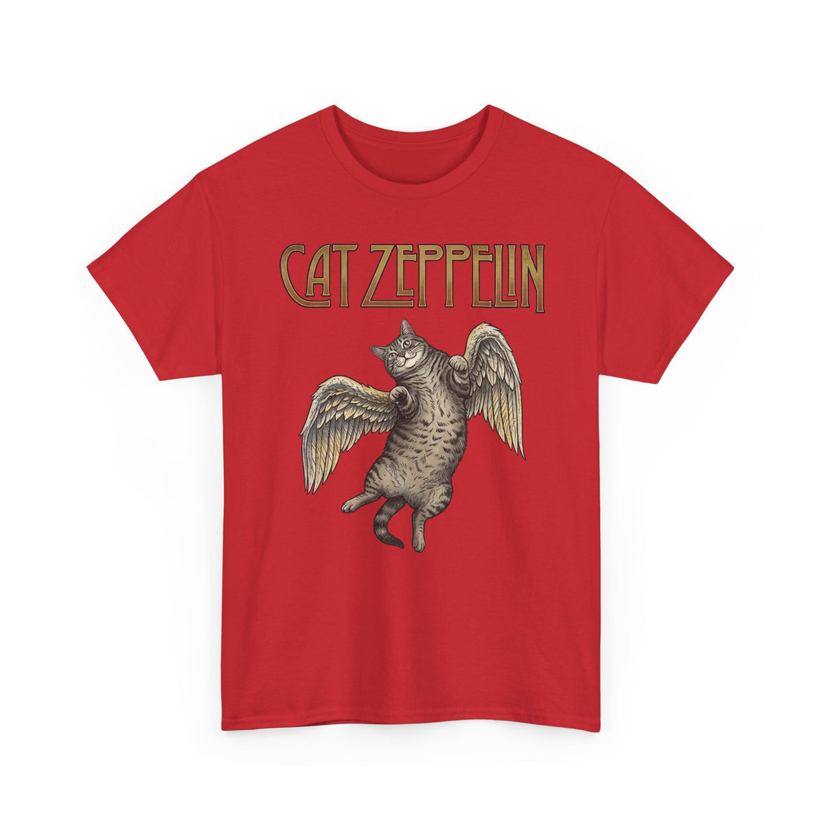 Cat-Zeppelin T-Shirt — Whimsical Cat Airship Design