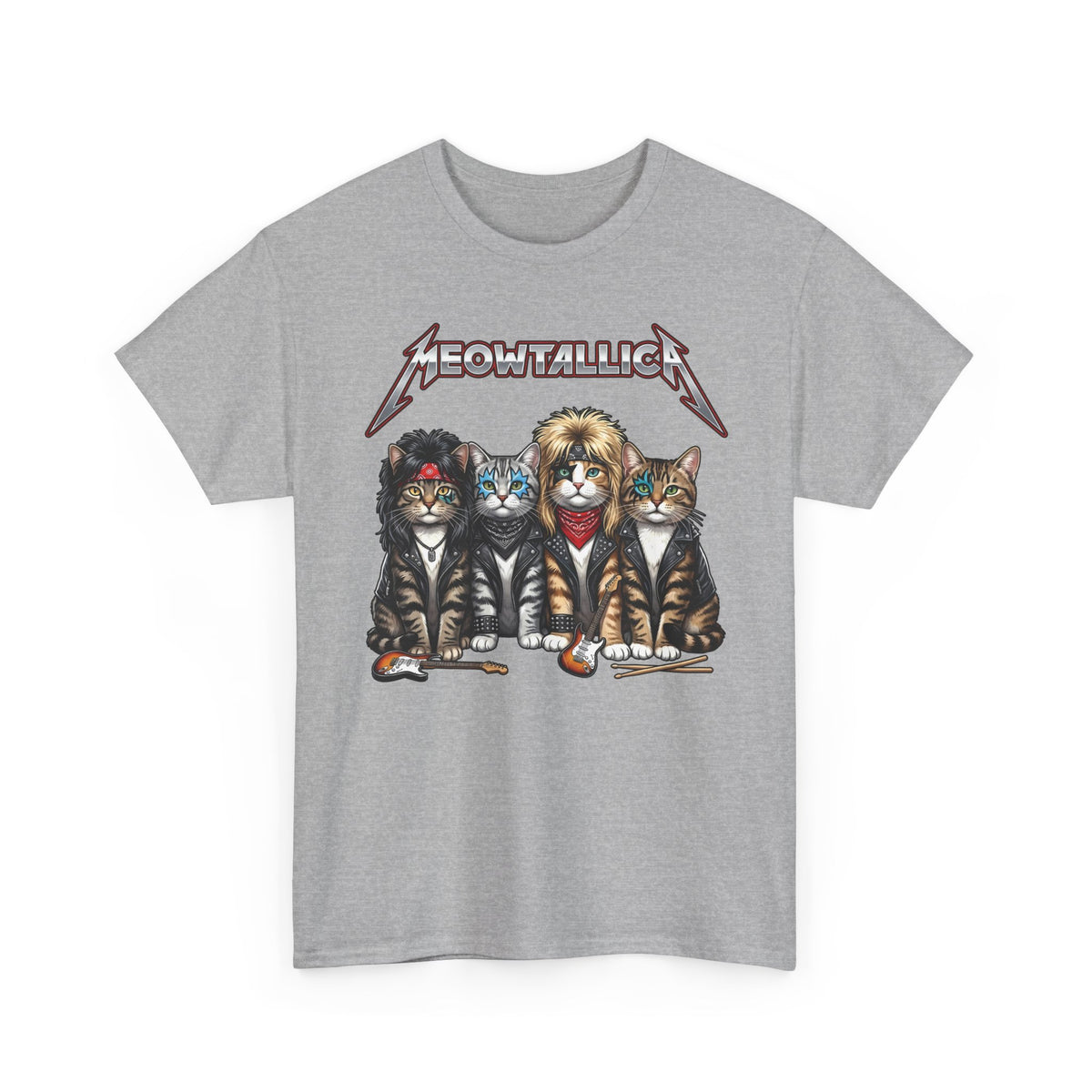 Meowtallica Heavy Metal Cat T-Shirt