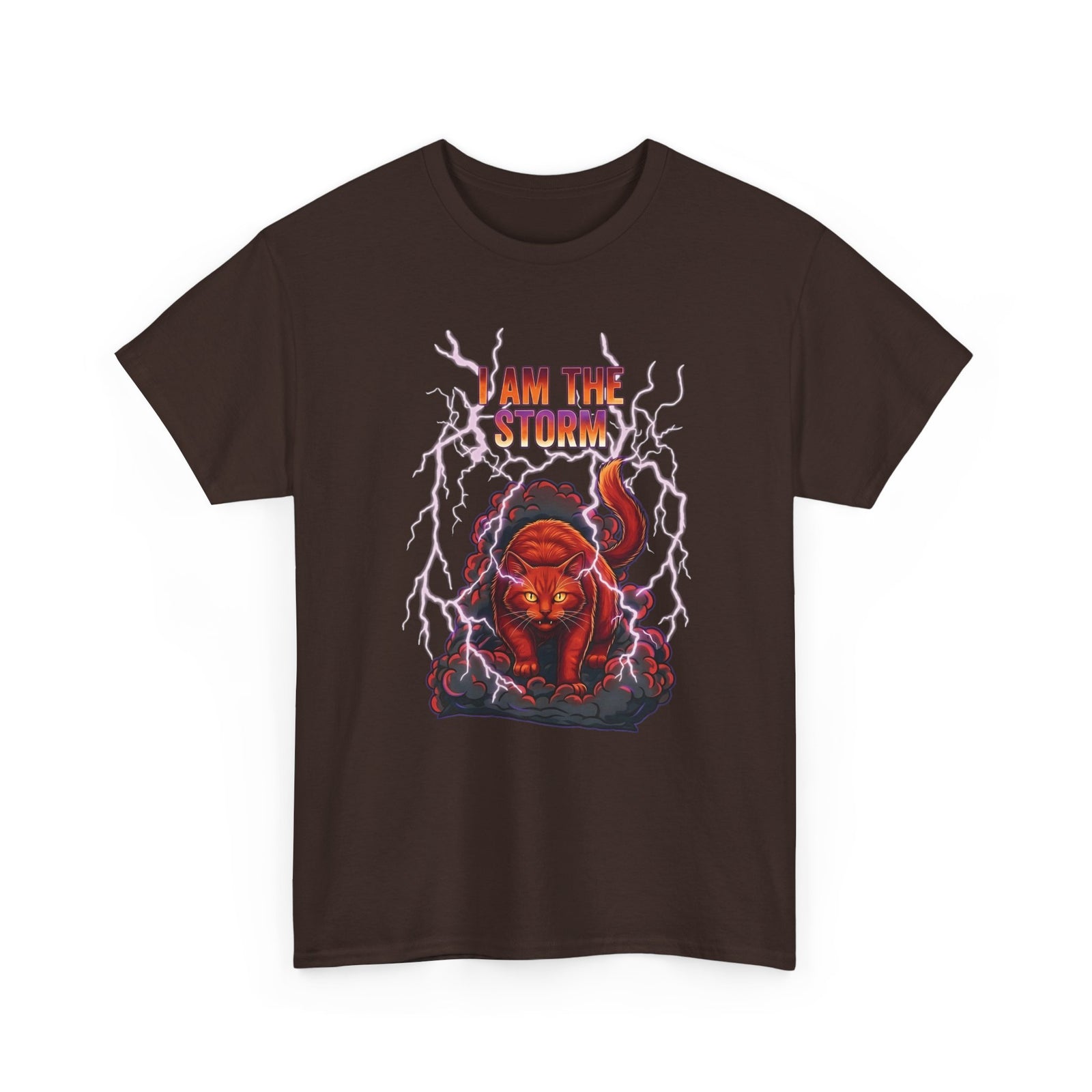 I Am The Storm Cat T-Shirt — Bold Cat Graphic Tee