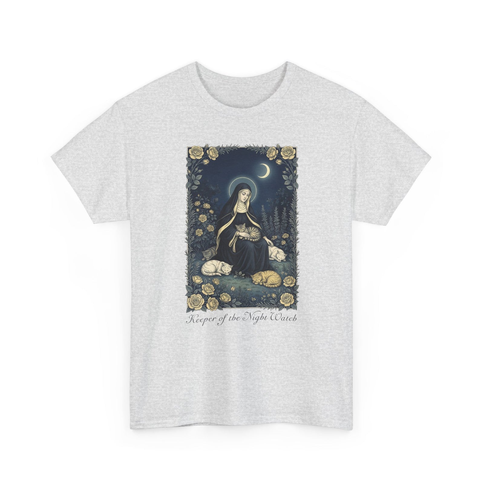 Keeper of the Night Watch Gertrude of Nivelles Cats T-Shirt