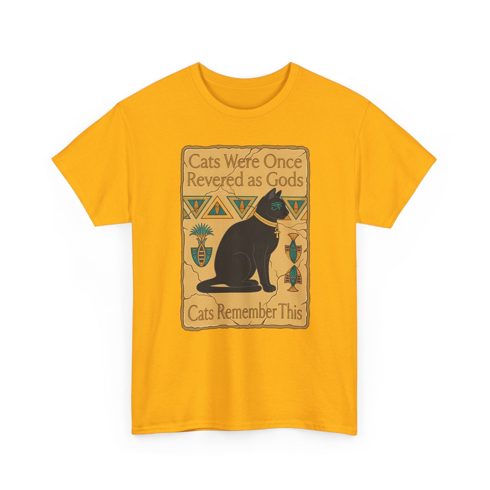 Cats Were Once Revered As Gods Tee — Funny Cat Quote T-Shirt for Cat Lovers