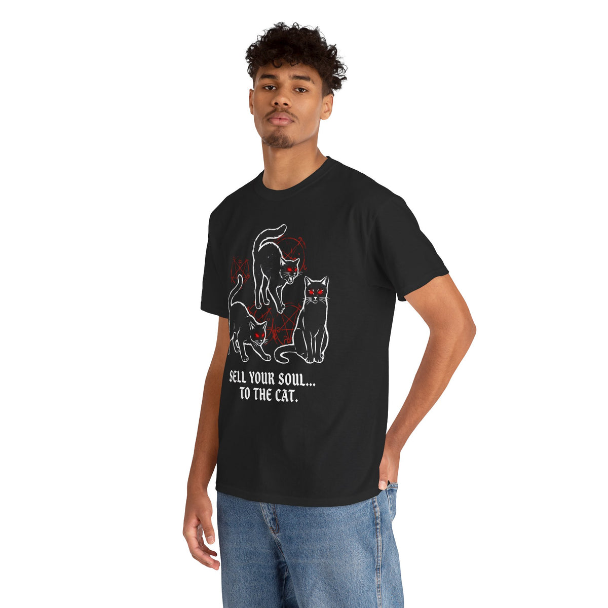 Sell Your Soul To The Cat T-Shirt — Funny Cat Lover Tee