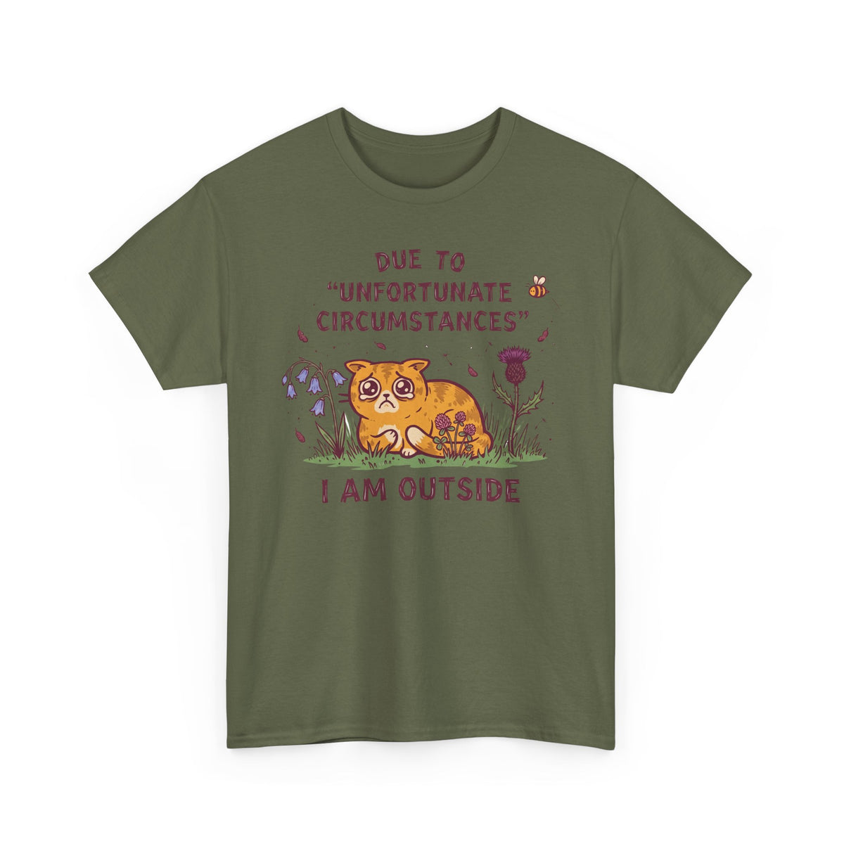 I'm Outside Funny Cat T-Shirt