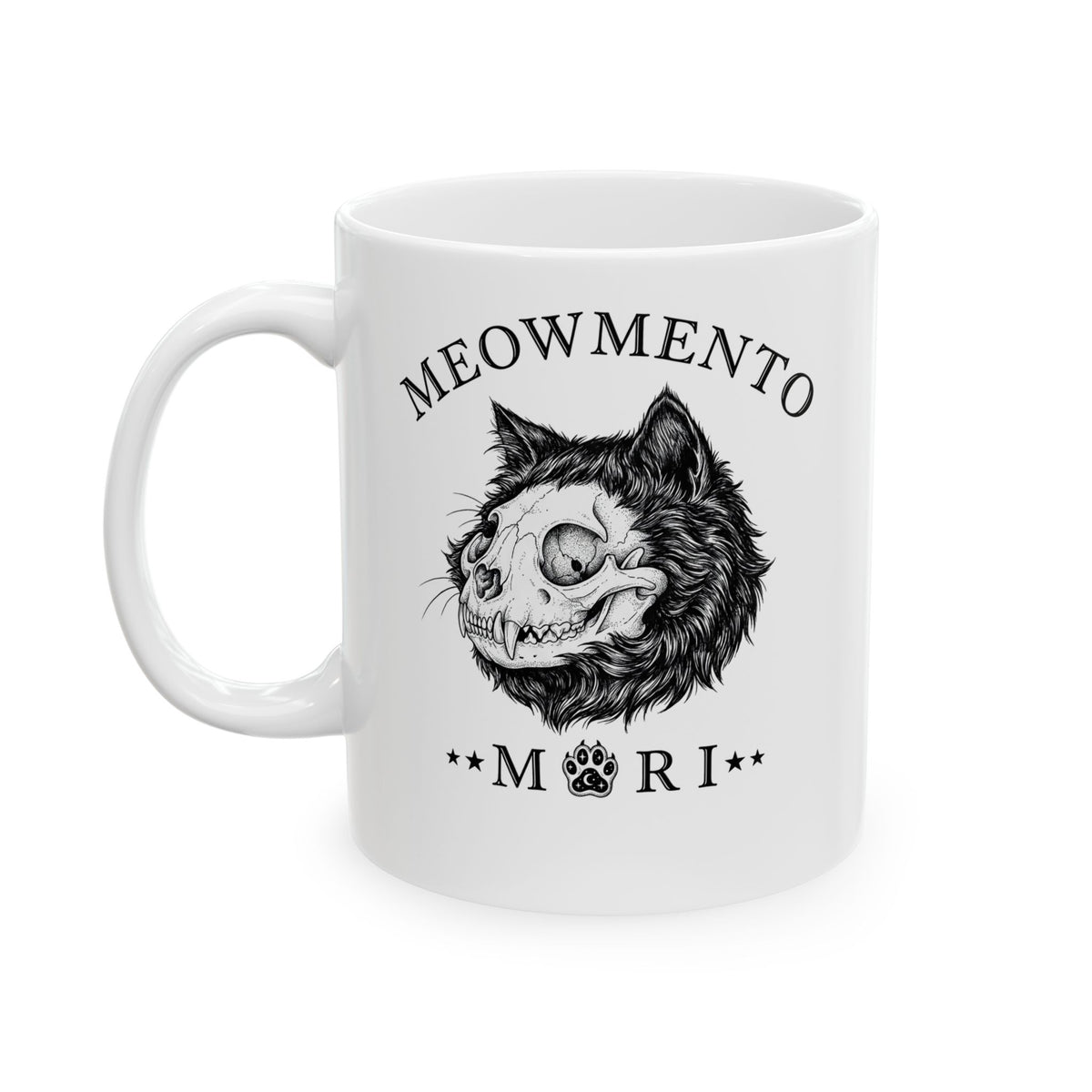 Meowmento Cat Ceramic Mug — Humorous Cat Memorial Mug