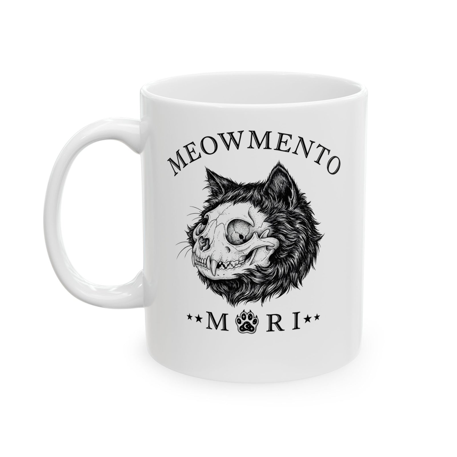 Meowmento Cat Ceramic Mug — Humorous Cat Memorial Mug