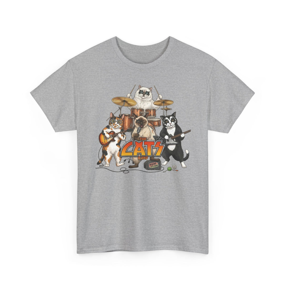 The Cats Band T-Shirt — Retro Cat Band Graphic Tee