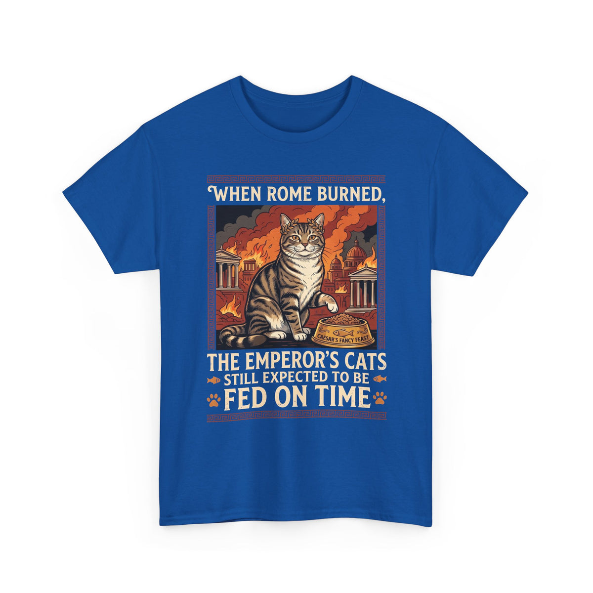 Ancient Roman 'Caesar' Cat Lover Tee