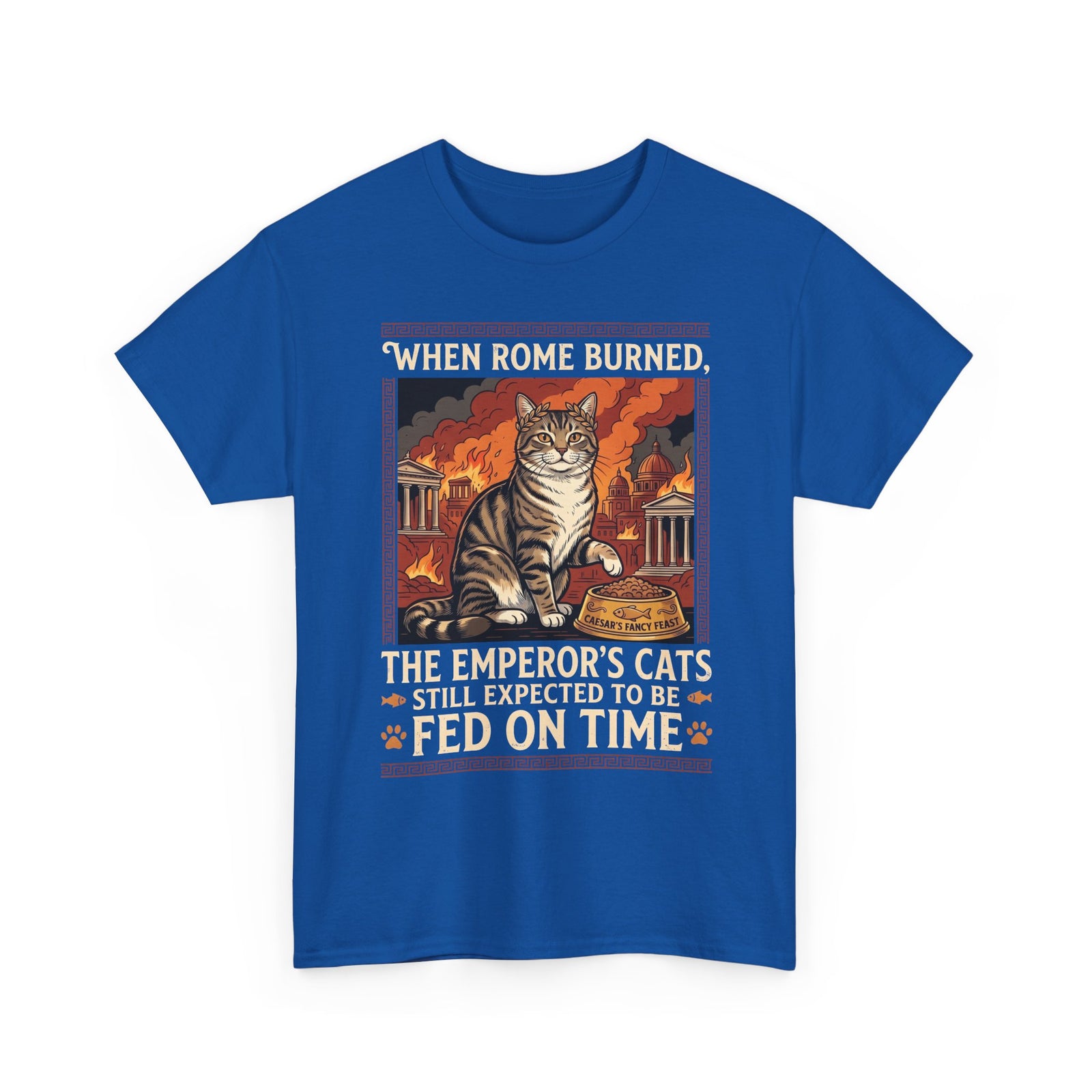 Ancient Roman 'Caesar' Cat Lover Tee