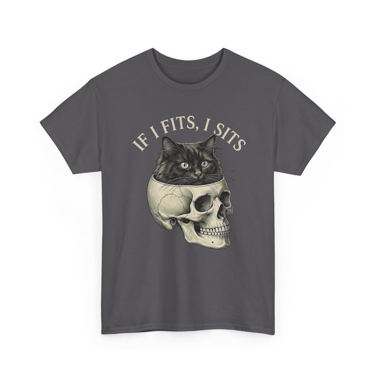 Cat 'If I Fits I Sits' T-Shirt