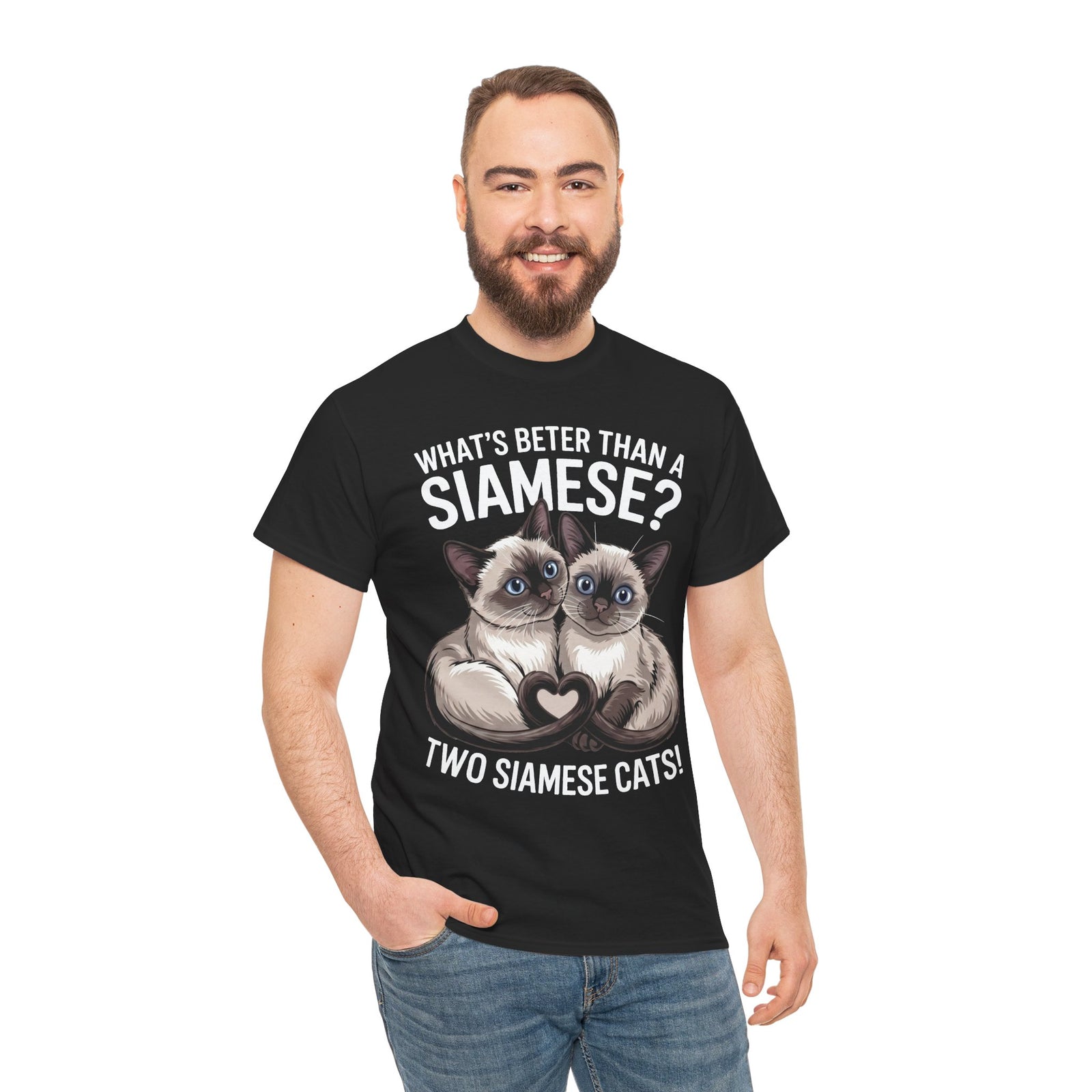 Two Siamese Cats T-Shirt – "What's Better Than a Siamese? Two Siamese Cats!" Cute Cat Lover Tee