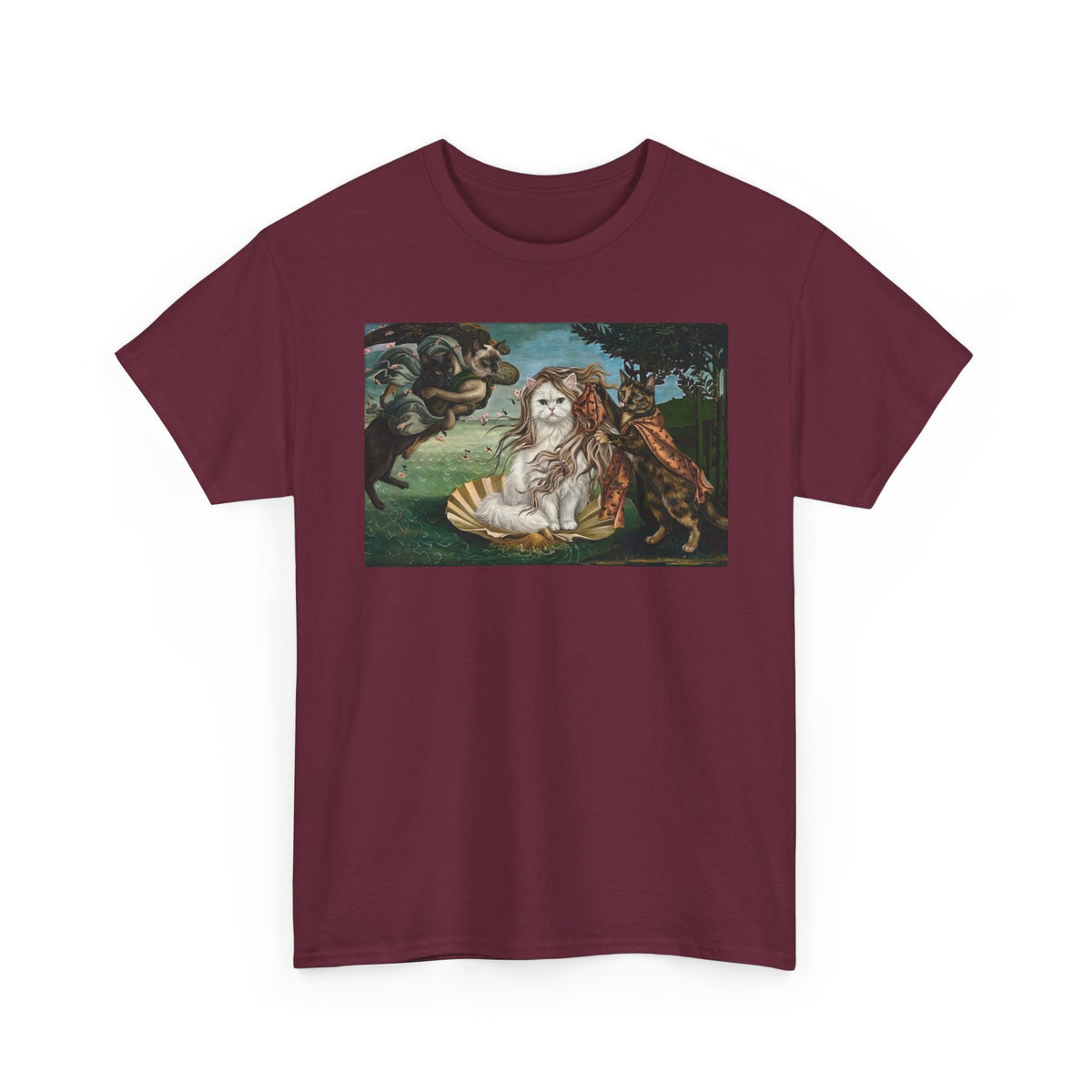 Birth of Venus Kitty T-Shirt — Vintage Art Cat Tee
