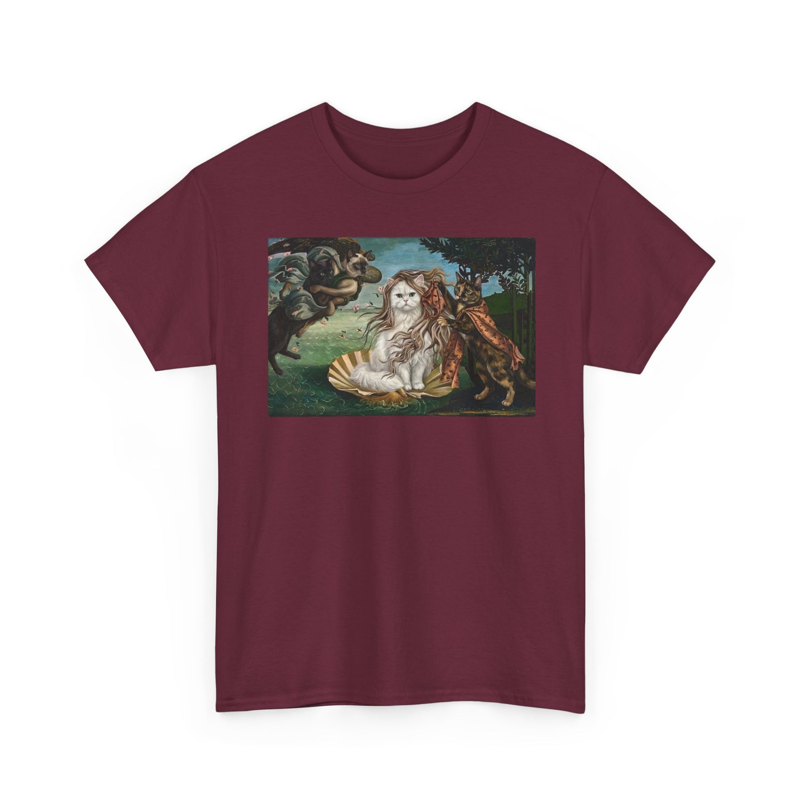 Birth of Venus Kitty T-Shirt — Vintage Art Cat Tee