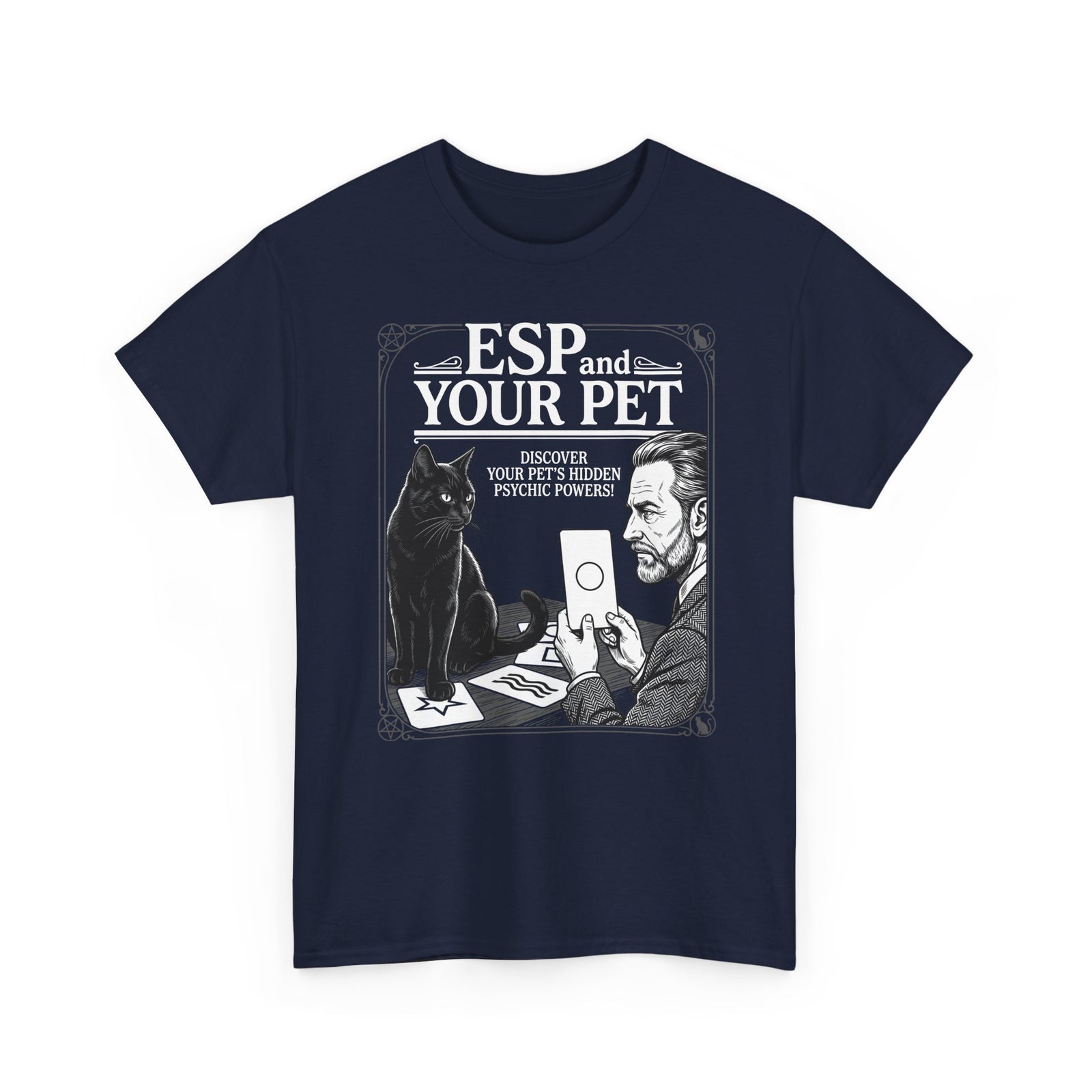 ESP & Your Pet Cat T-Shirt — Psychic Cat Lover Tee