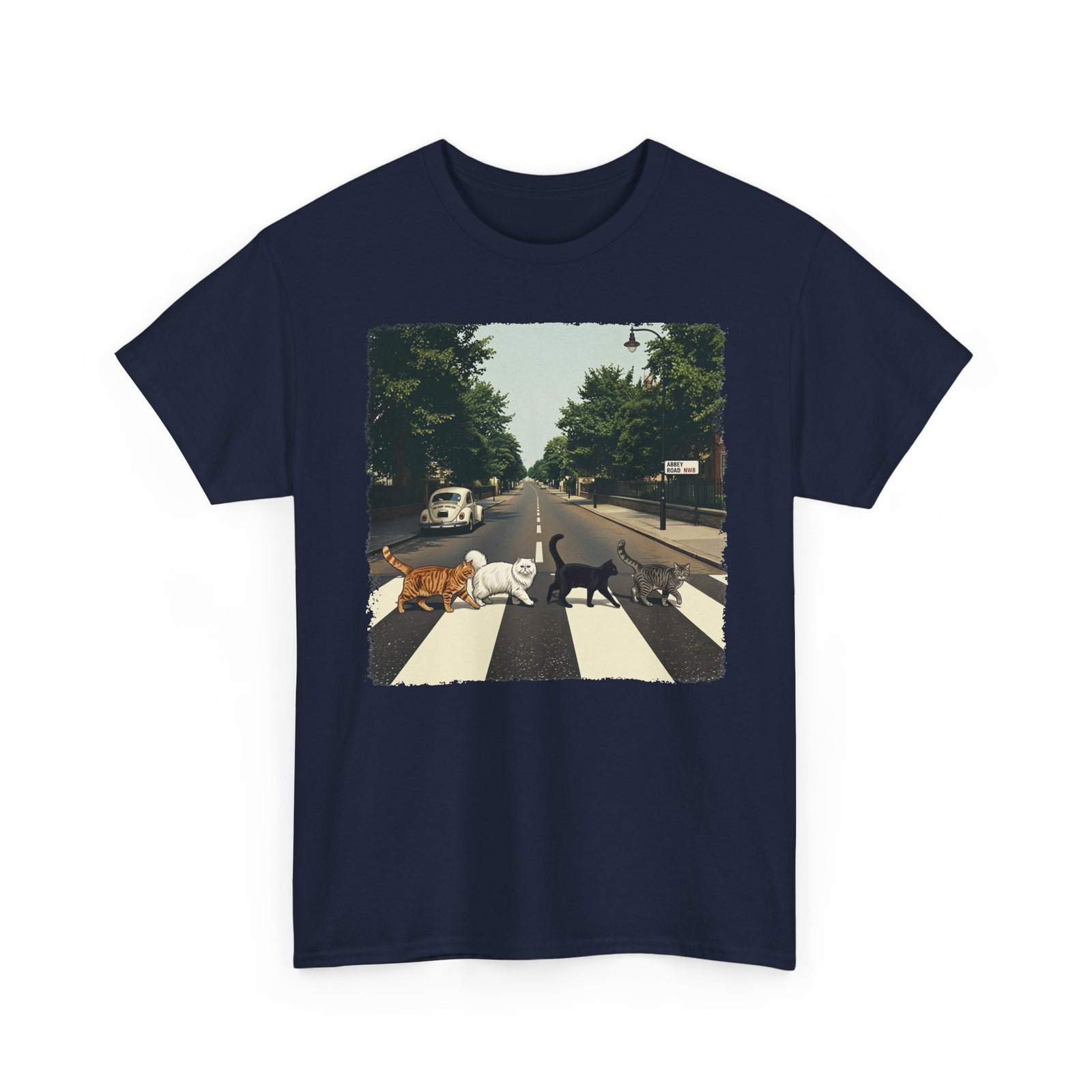 Cat Crossing Graphic Tee